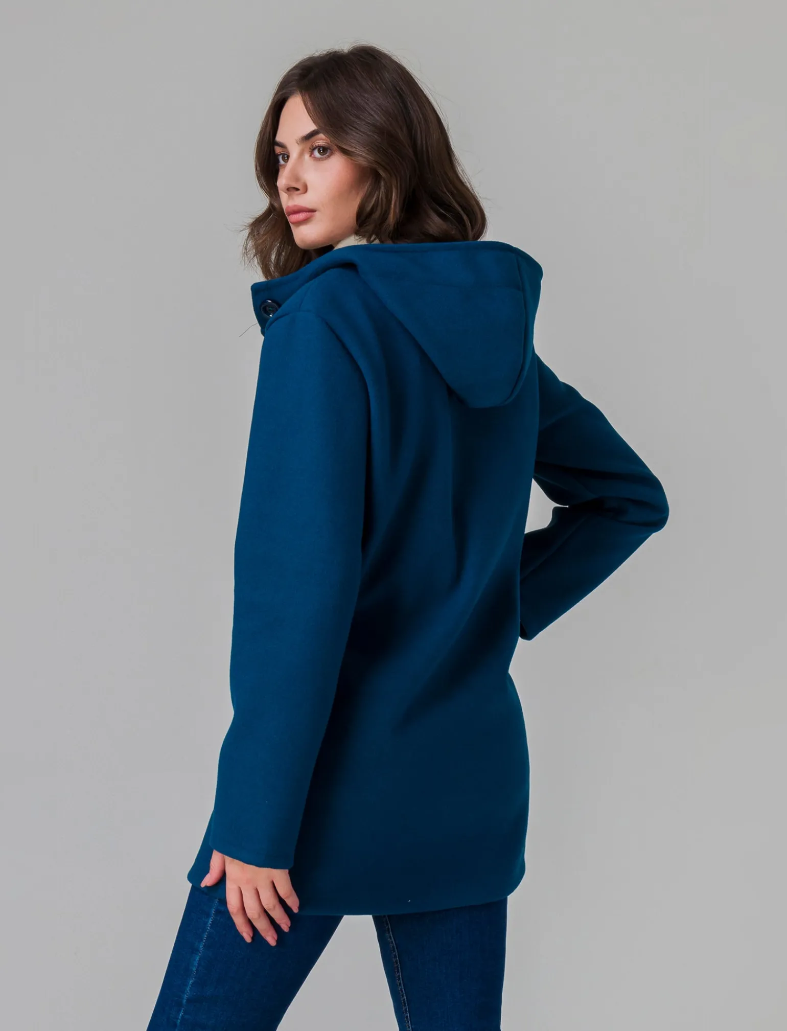 Donna Piazza Italia Giubbini E Cappotti<Cappotto con cappuccio e tasche a taglio - Ottanio