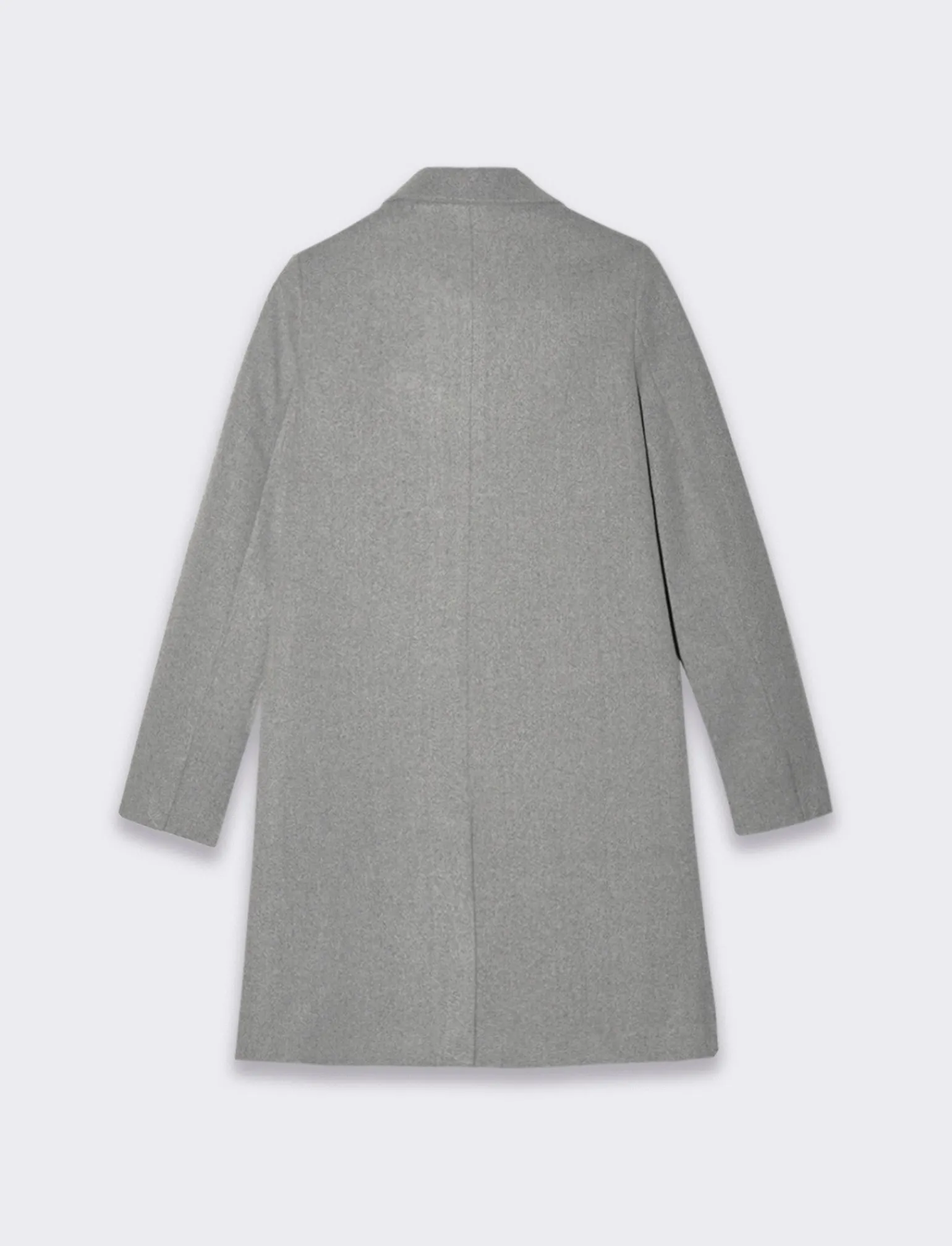 Donna Piazza Italia Donna | Giubbini E Cappotti<Cappotto monopetto 2 bottoni collo revers spacchetti sui polsi - chiaro