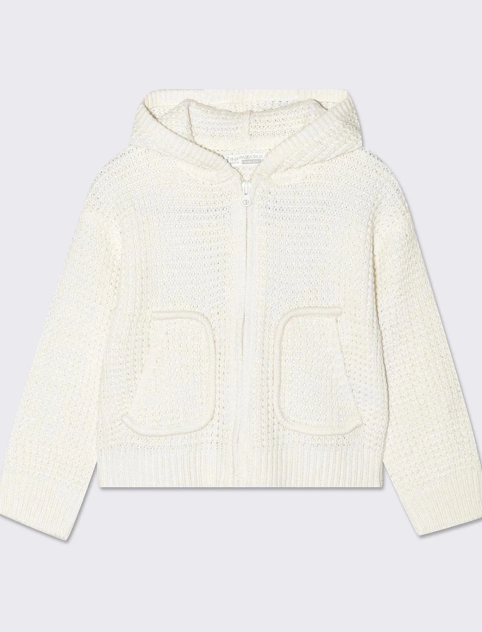Piazza Italia Neonato | Maglieria<Cardigan con zip cappuccio e tasche frontali -