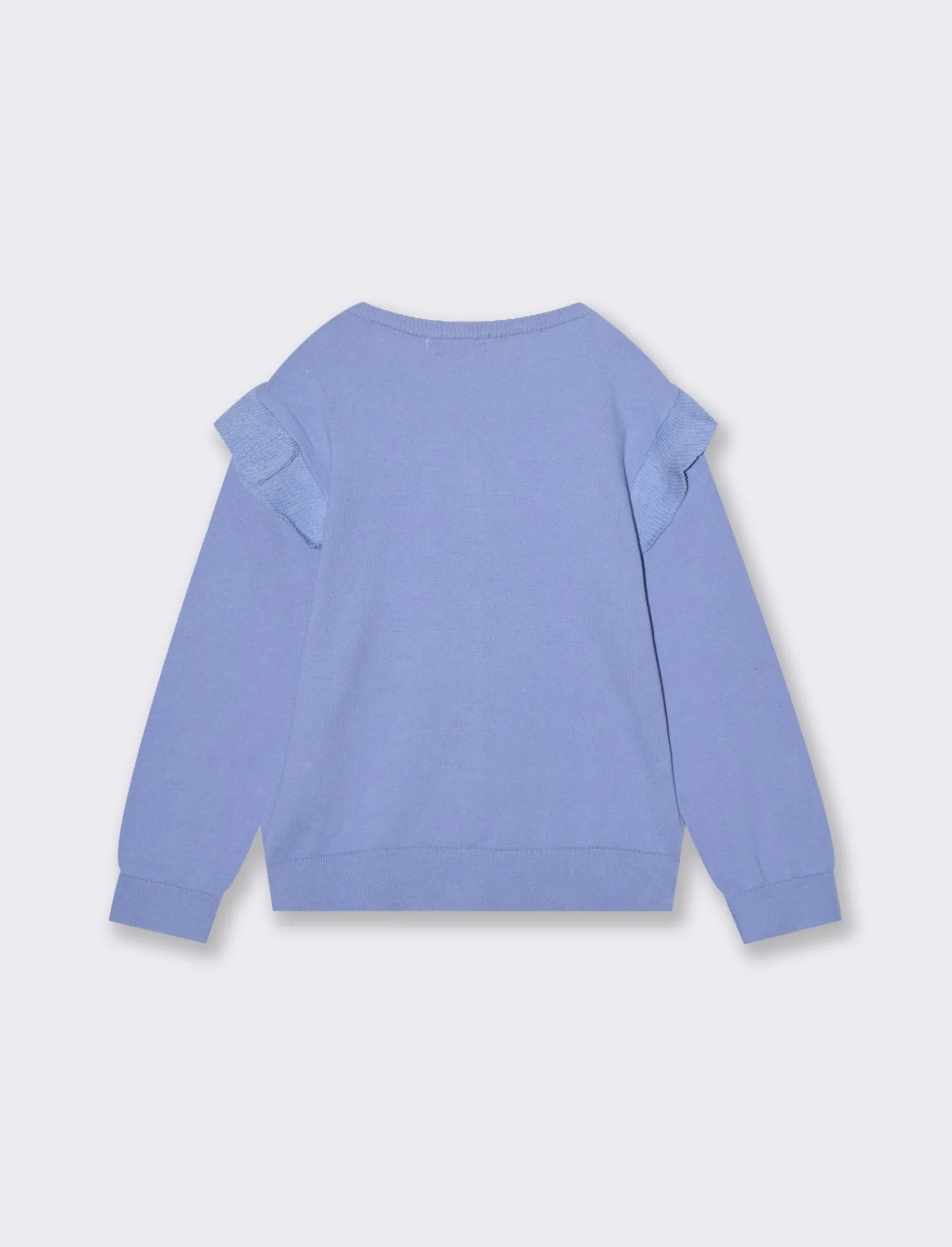 Piazza Italia Bambina | Maglieria<Cardigan in maglia di cotone con rouches sulle spalle e abbottonatura sul davanti - CARTA DA ZUCCHERO