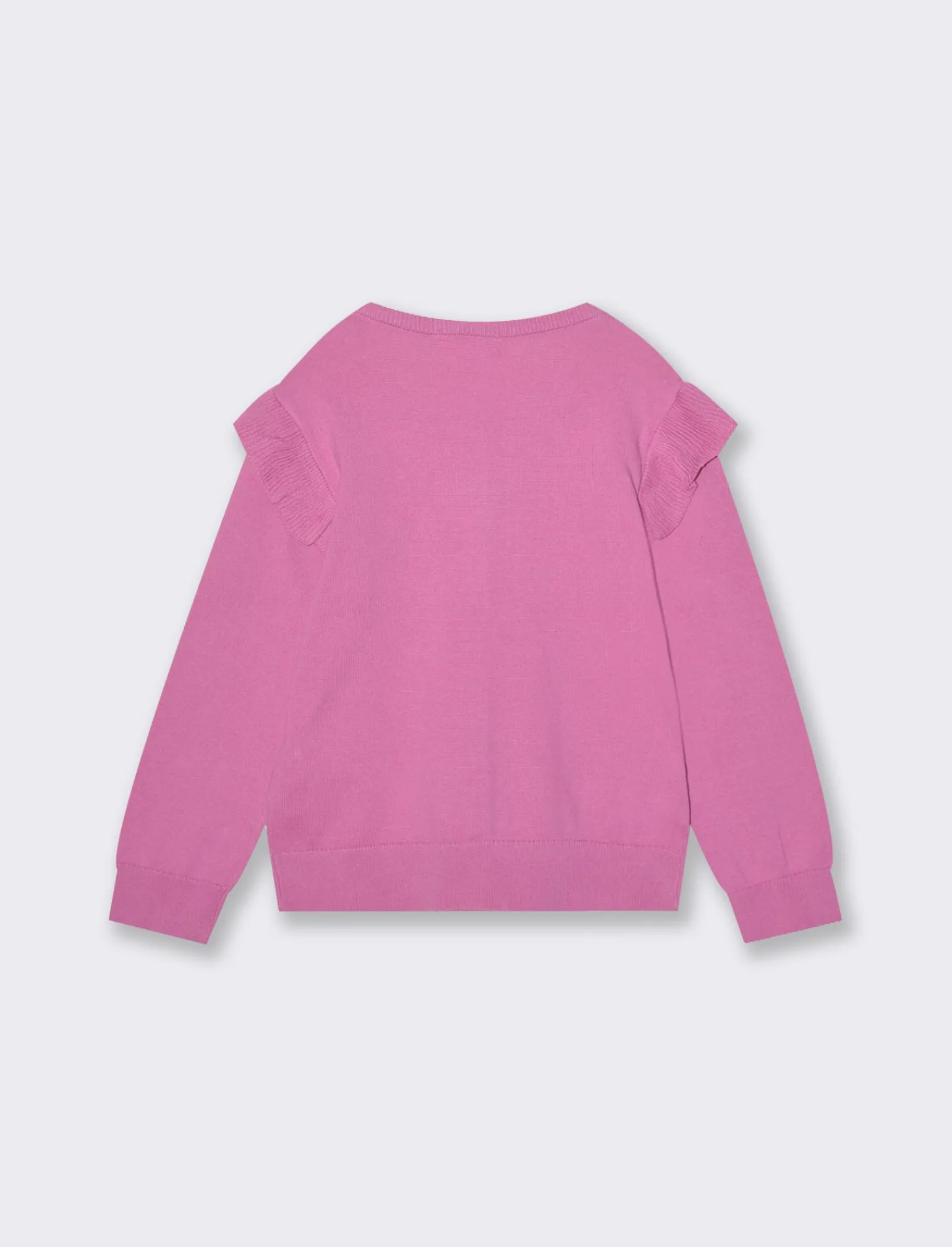 Piazza Italia Bambina | Maglieria<Cardigan in maglia di cotone con rouches sulle spalle e abbottonatura sul davanti -