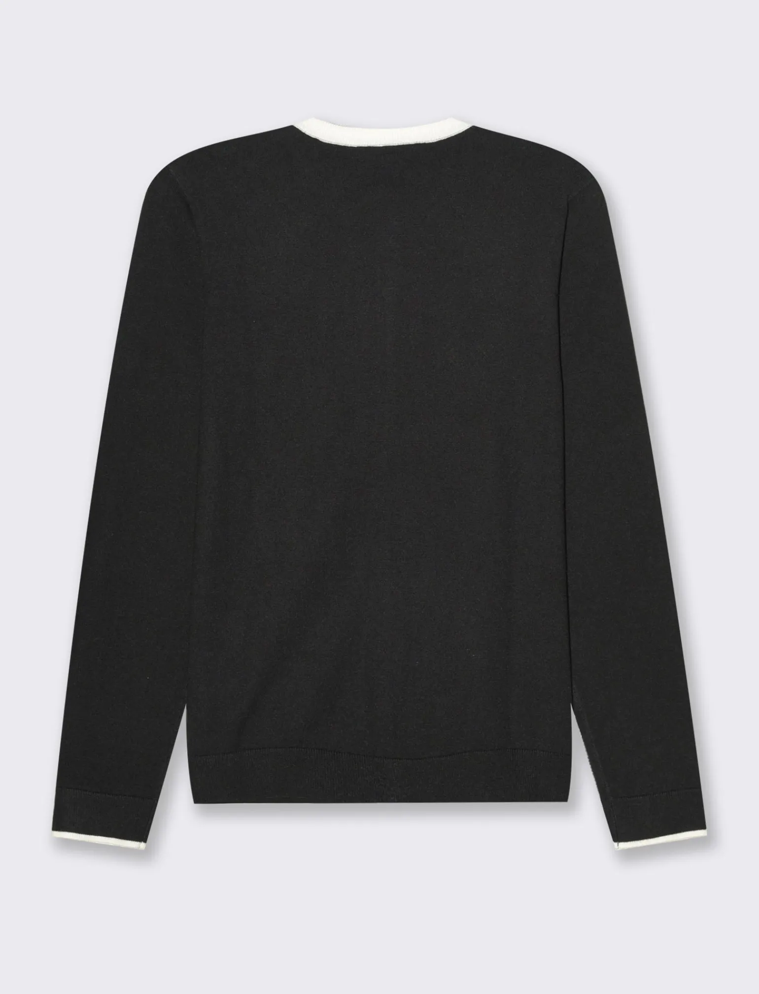 Donna Piazza Italia Donna | Maglieria<Cardigan in maglia fine con dettaglio contrasto su tinta e polsi -