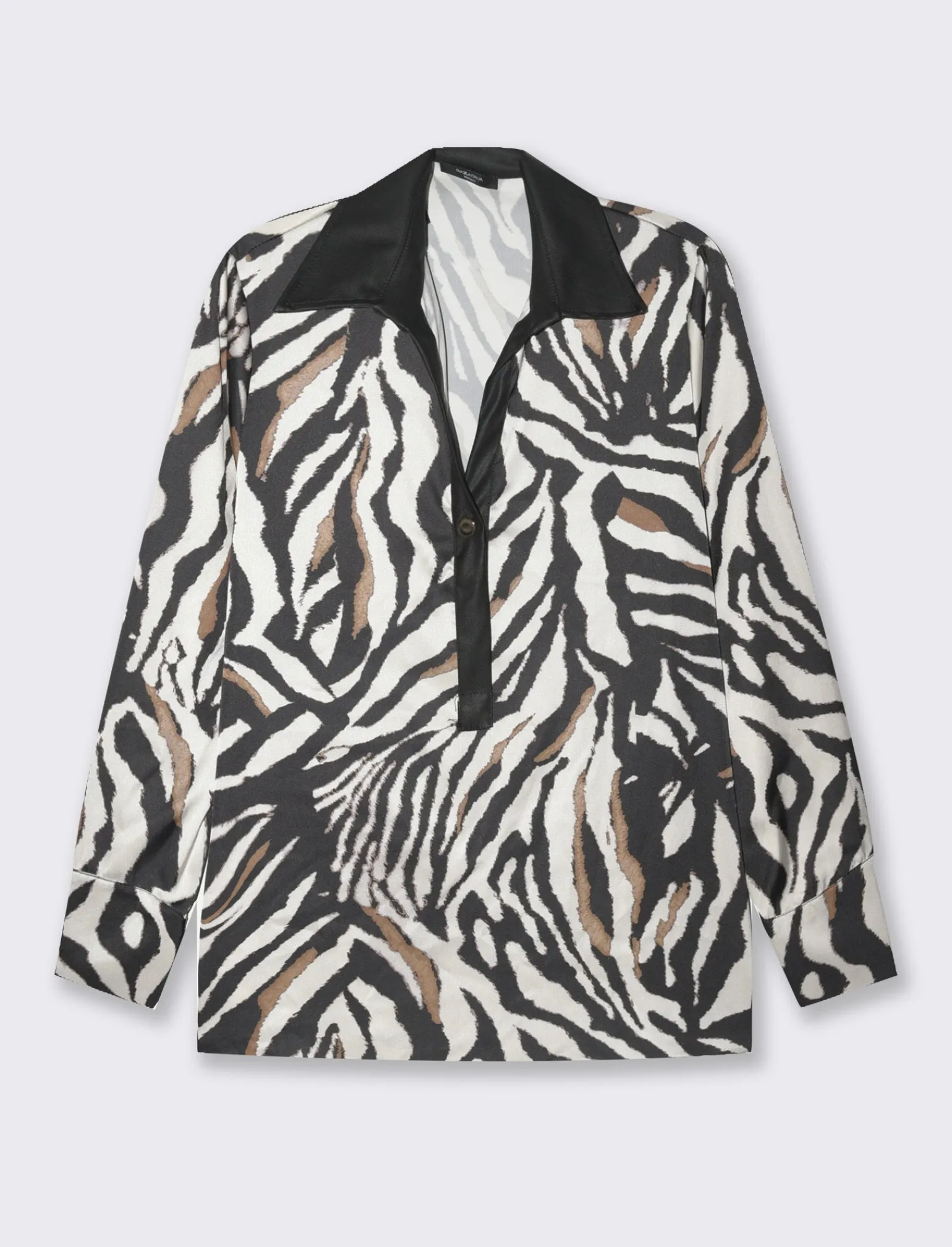 Donna Piazza Italia Camicie E Casacche<Casacca collo camicia stampata - Zebrato