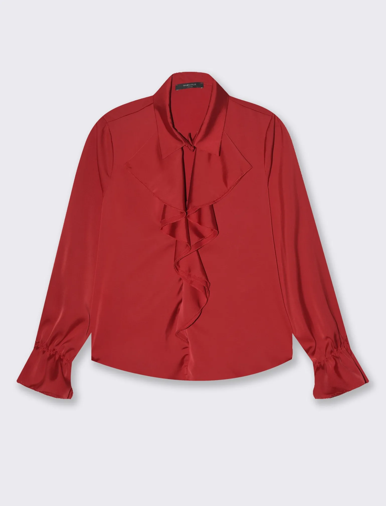 Donna Piazza Italia Camicie E Casacche<Casacca con arriccio e maniche con elastico - Rosso