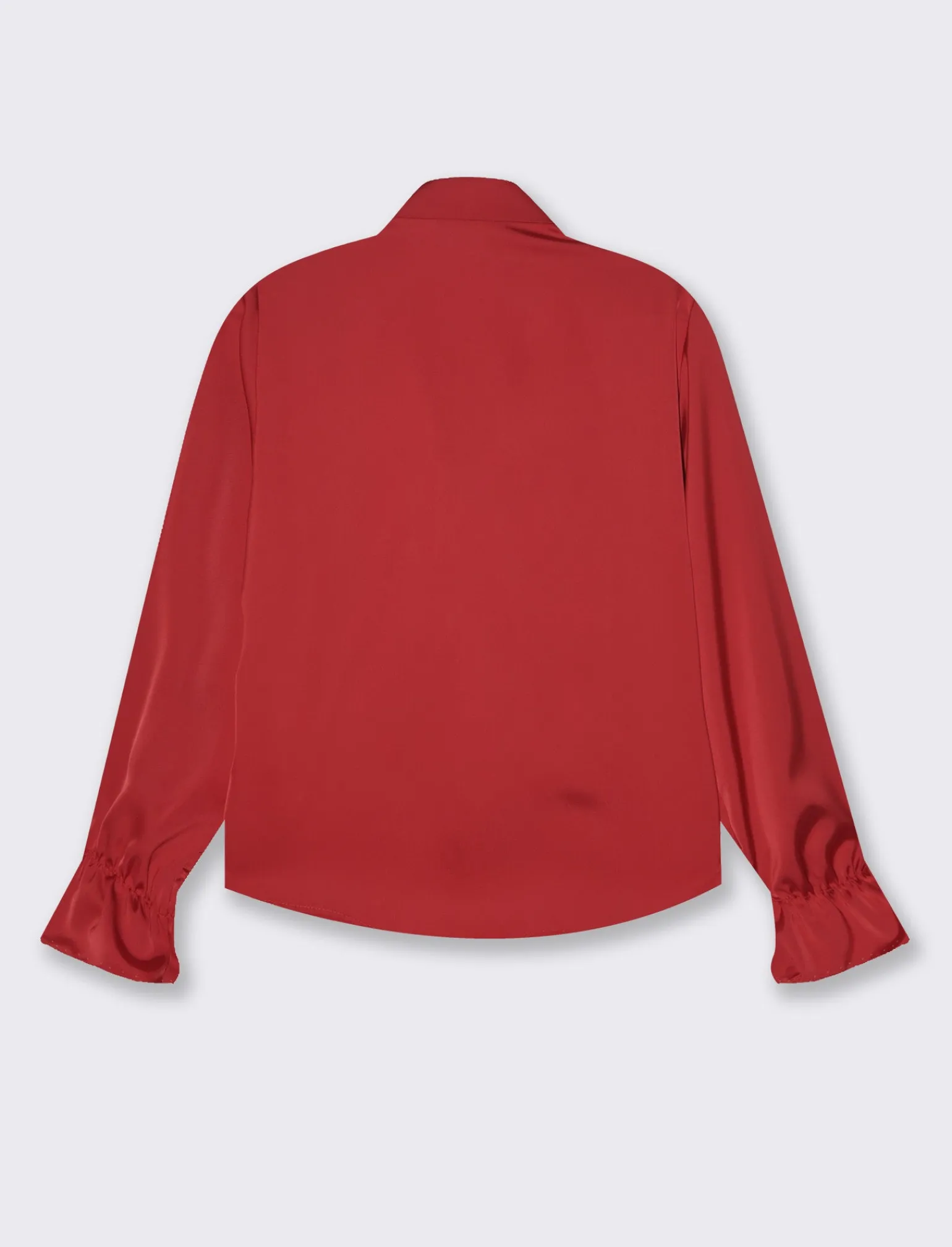 Donna Piazza Italia Camicie E Casacche<Casacca con arriccio e maniche con elastico - Rosso
