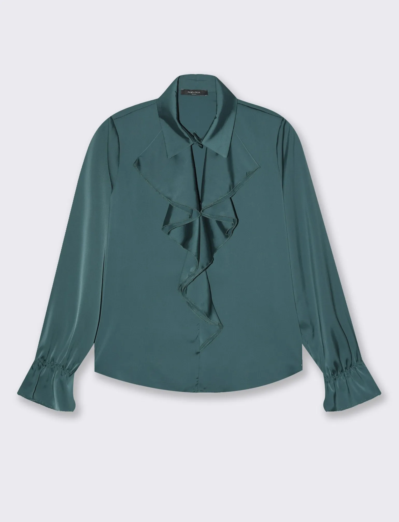 Donna Piazza Italia Camicie E Casacche<Casacca con arriccio e maniche con elastico - Verde