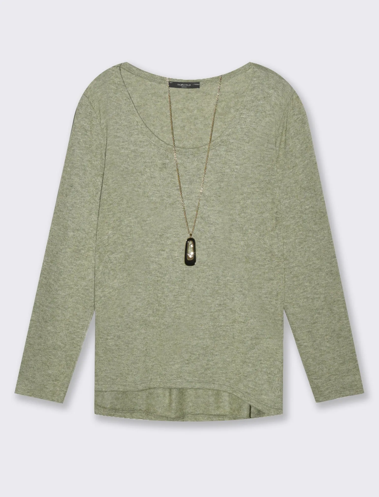 Donna Piazza Italia Donna | Maglieria<Casacca con collana a manica lunga -