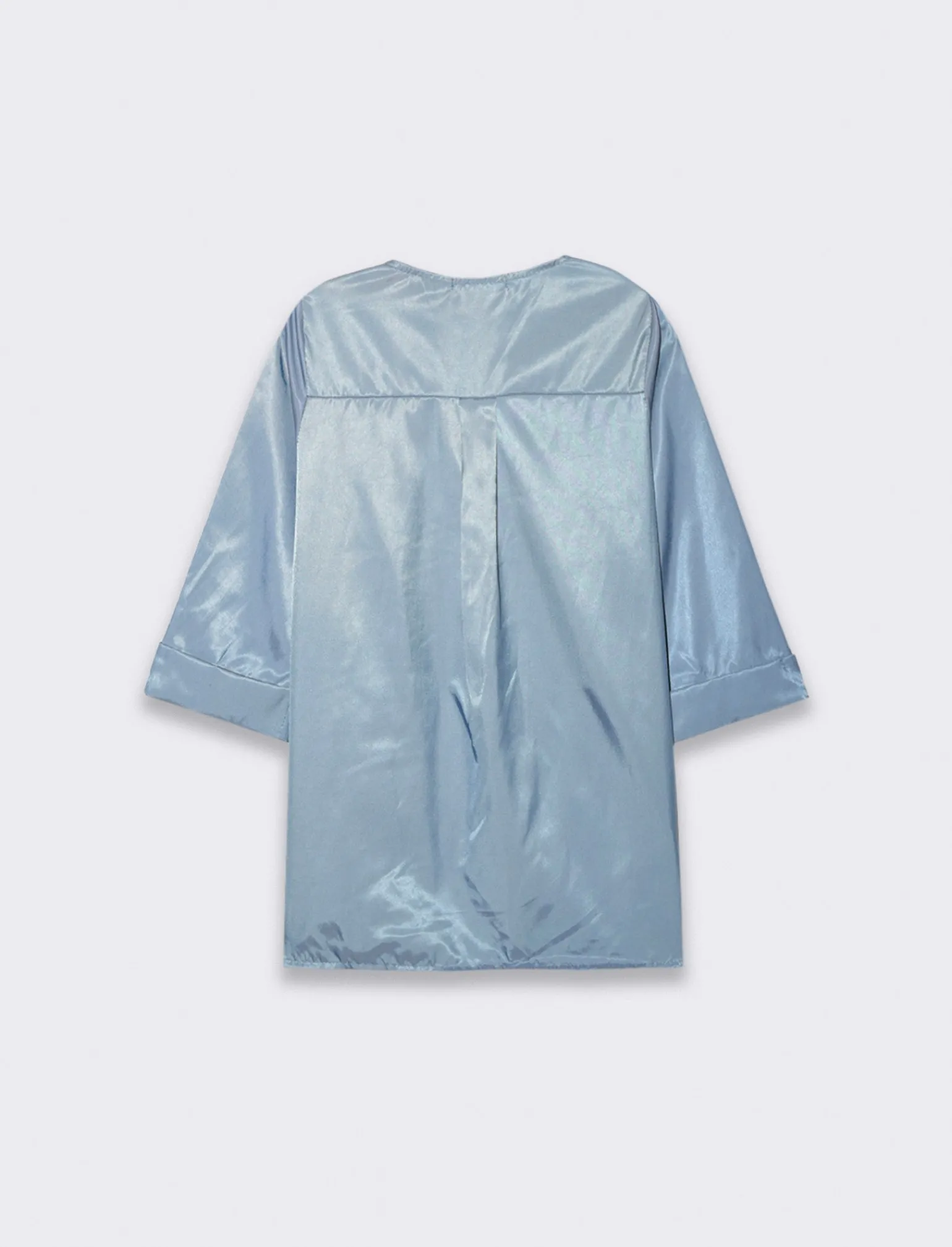 Donna Piazza Italia Camicie E Casacche<Casacca con scollo a V e manica a 3/4 con risvolto. - Denim