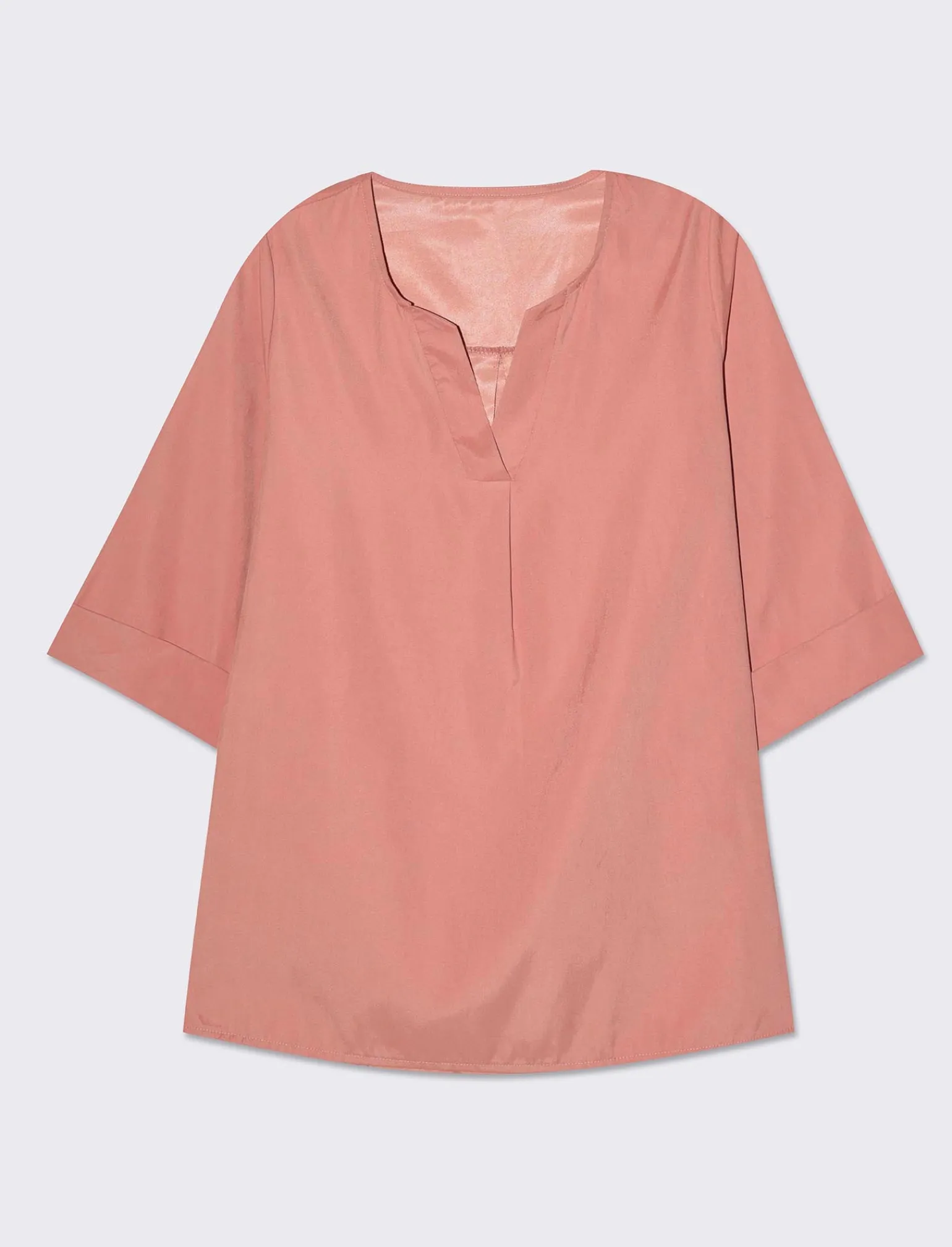 Donna Piazza Italia Camicie E Casacche<Casacca con scollo a V e manica a 3/4 con risvolto. -