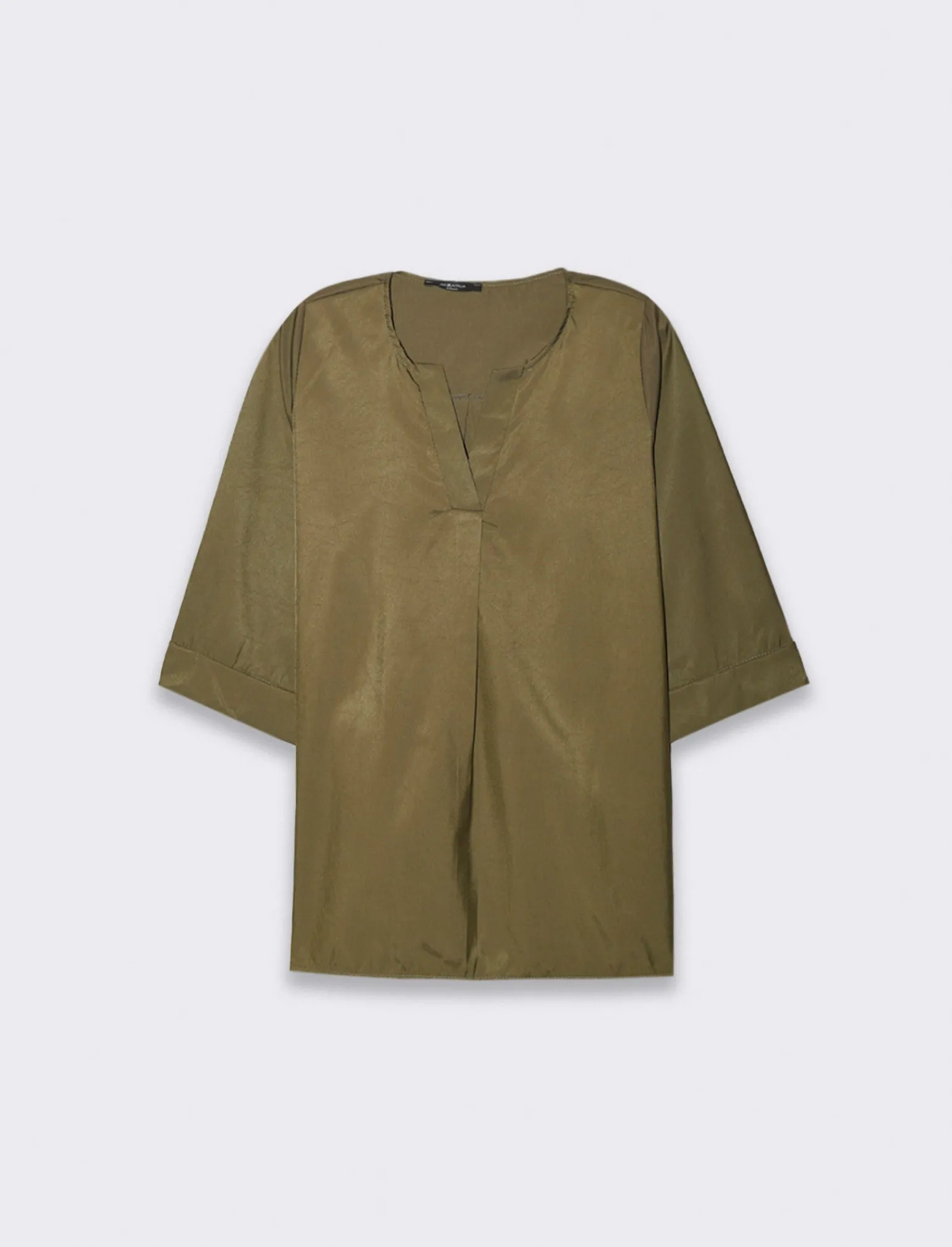 Donna Piazza Italia Camicie E Casacche<Casacca con scollo a V e manica a 3/4 con risvolto. - Ve.milit.