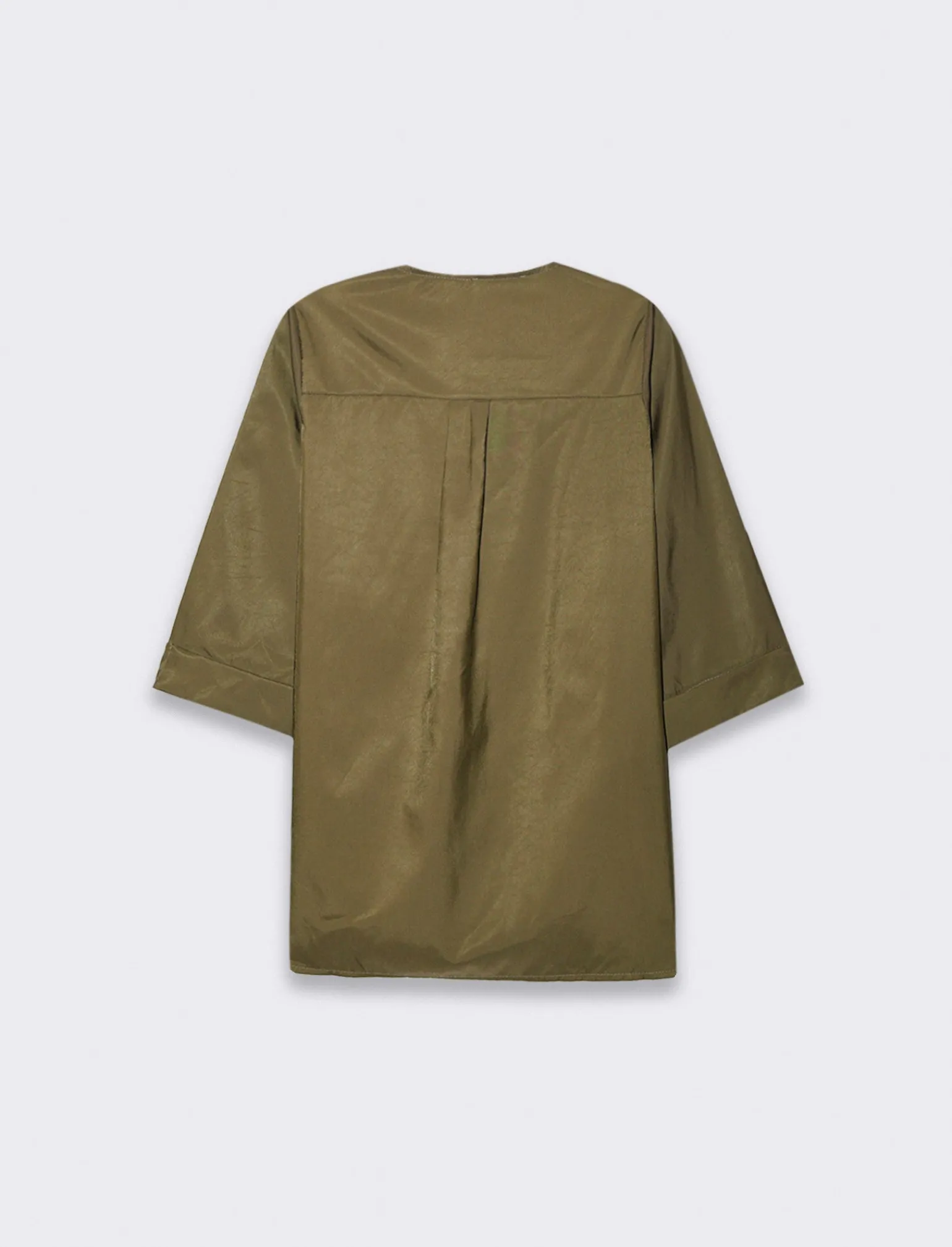 Donna Piazza Italia Camicie E Casacche<Casacca con scollo a V e manica a 3/4 con risvolto. - Ve.milit.