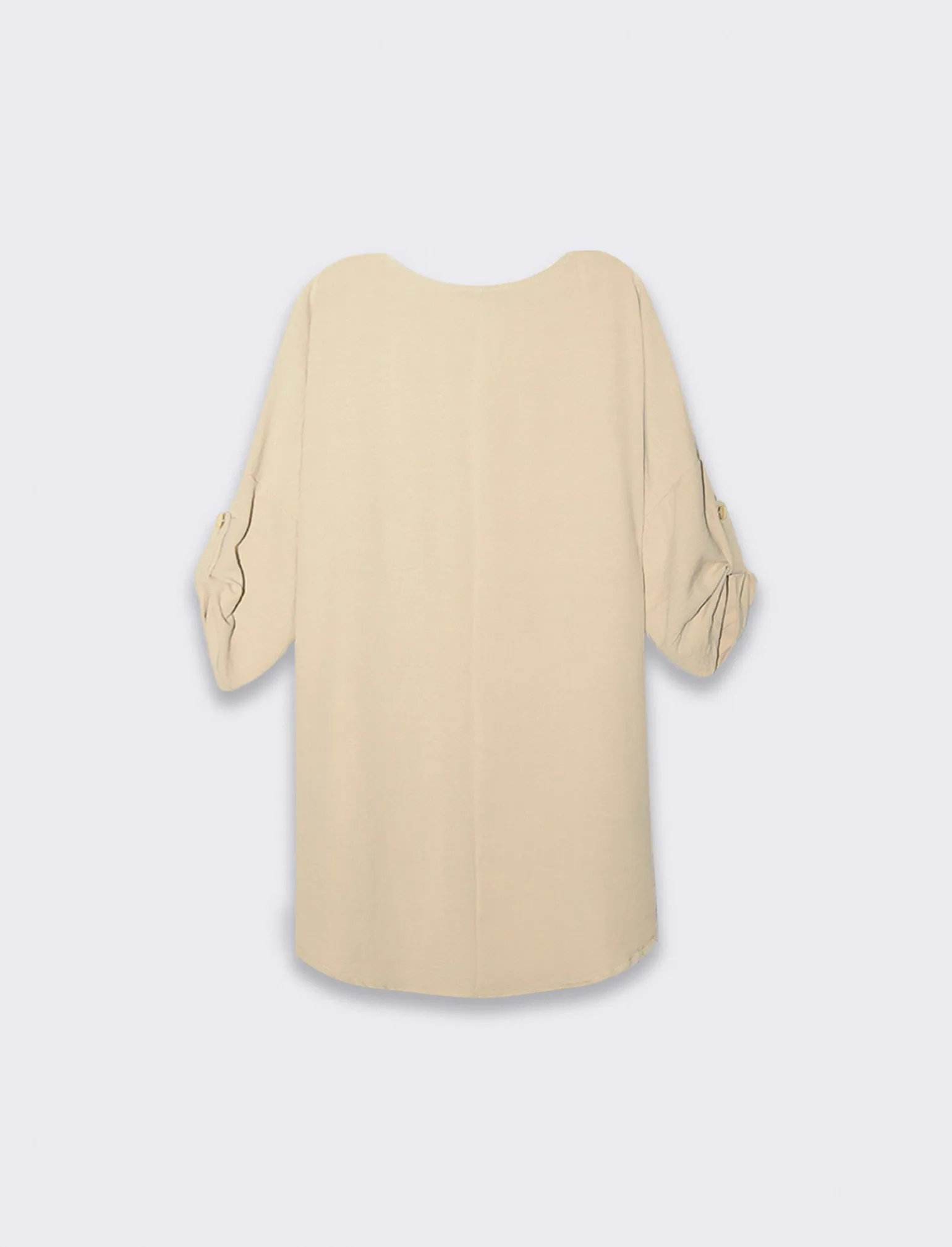 Donna Piazza Italia Donna | Camicie E Casacche<Casacca girocollo con collana e manica a 3/4 - gesso