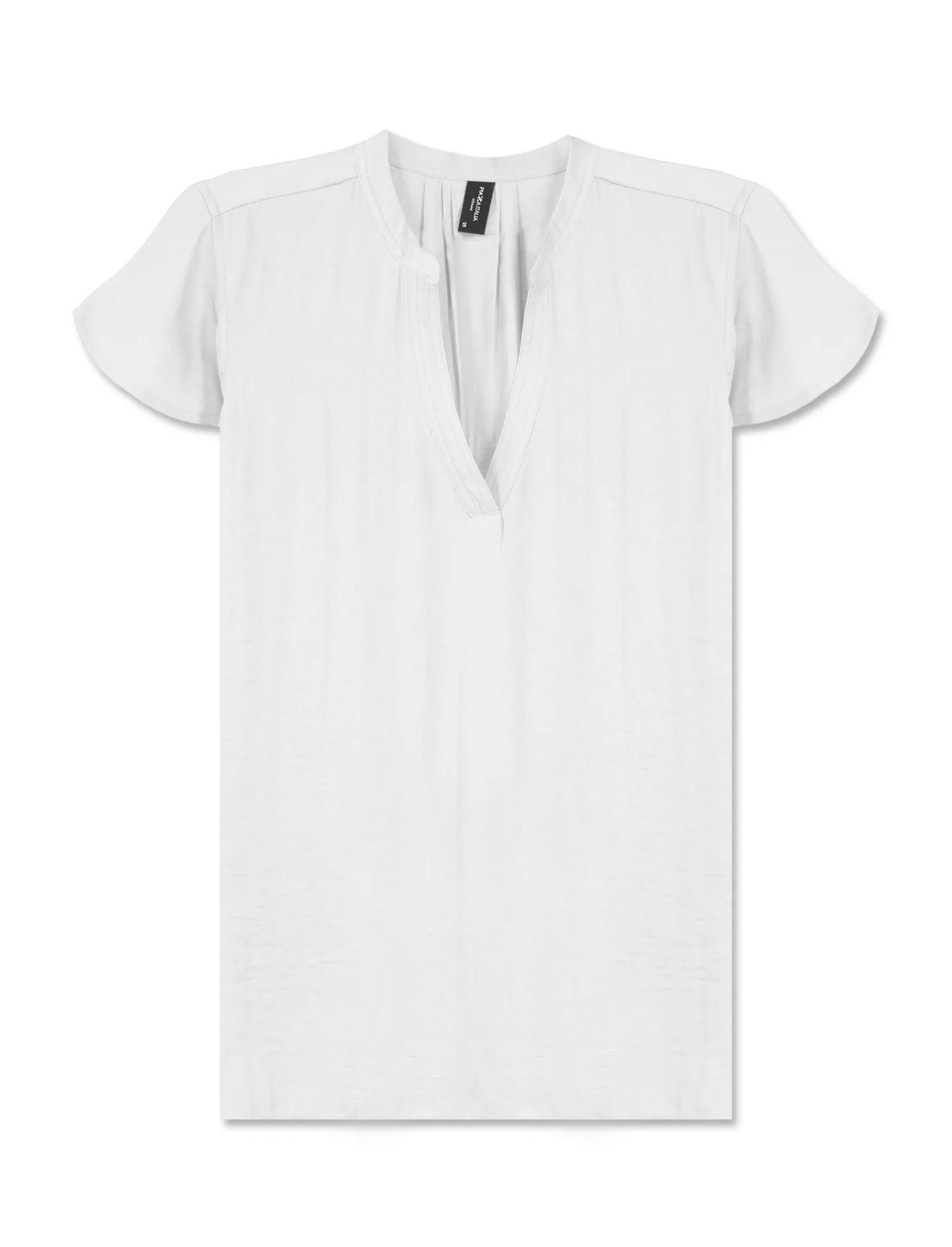 Donna Piazza Italia Camicie E Casacche<Casacca in tessuto fluido, apertura scollo a V e maniche volant -