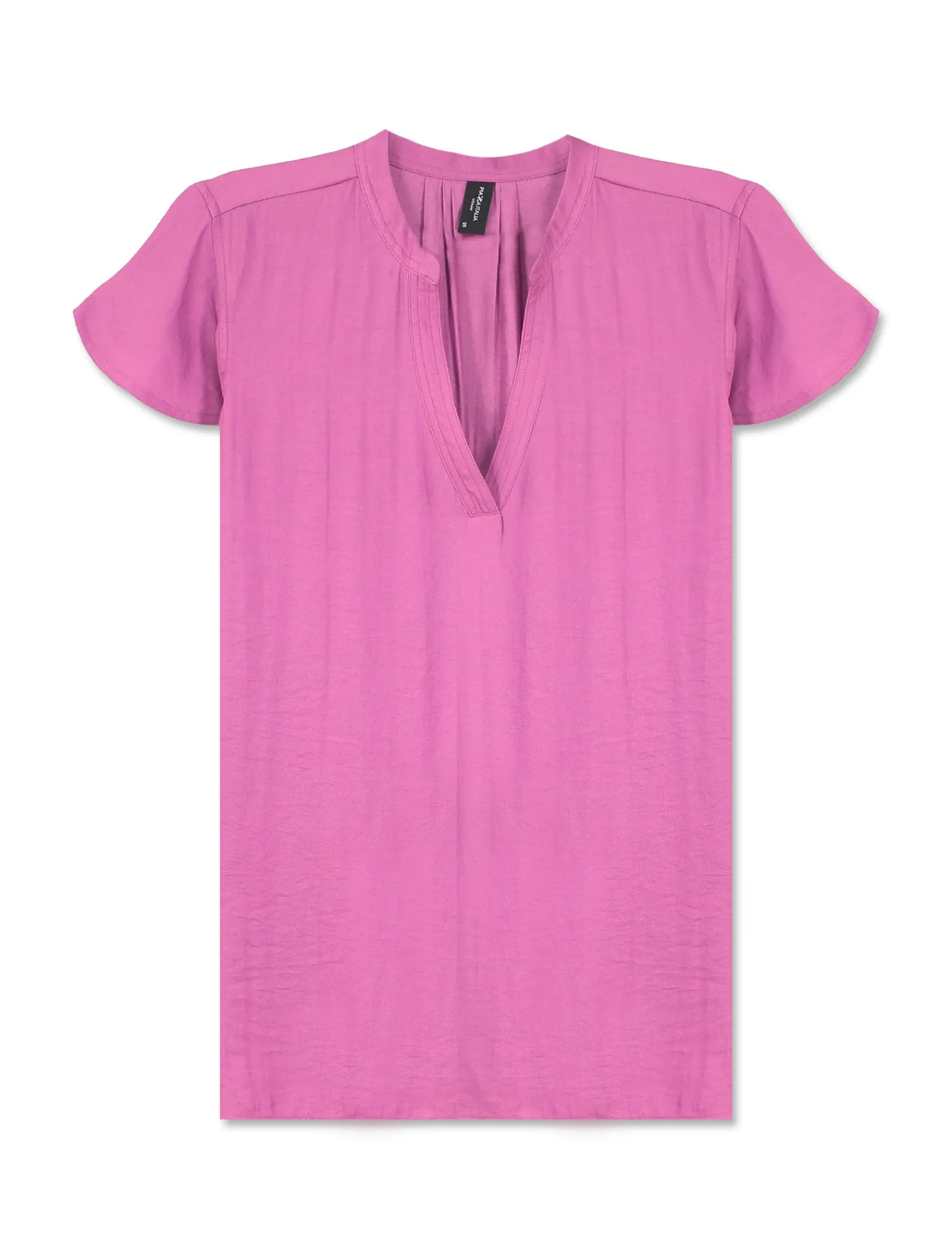 Donna Piazza Italia Camicie E Casacche<Casacca in tessuto fluido, apertura scollo a V e maniche volant -