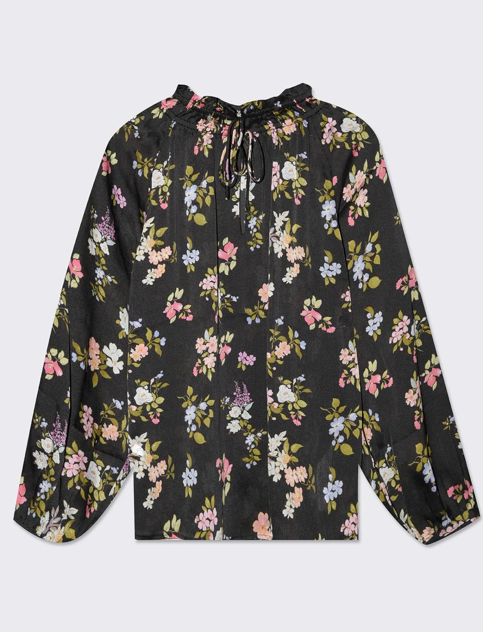 Donna Piazza Italia Camicie E Casacche<Casacca in tessuto fluido e arriccio al collo con laccetti - var 2