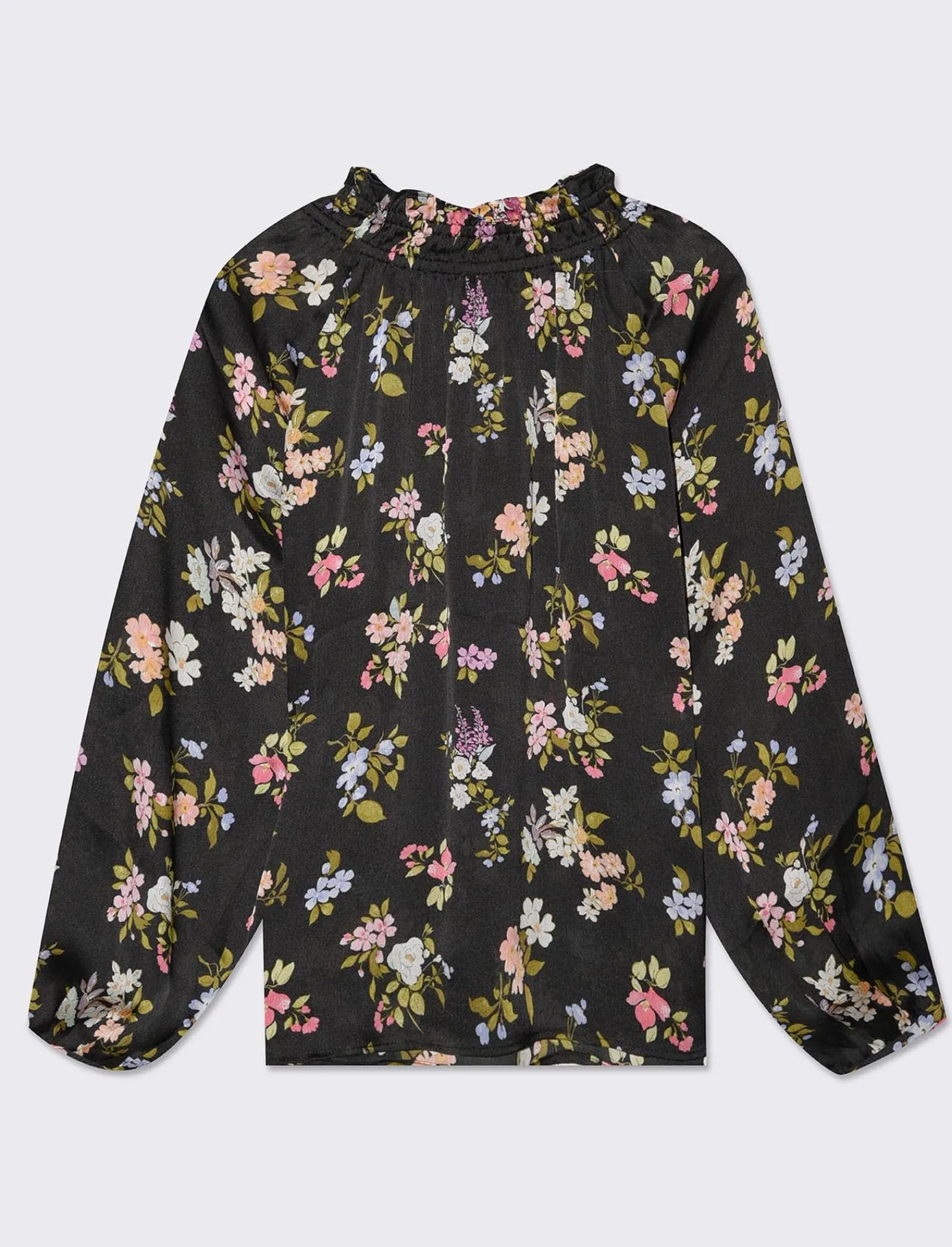 Donna Piazza Italia Camicie E Casacche<Casacca in tessuto fluido e arriccio al collo con laccetti - var 2