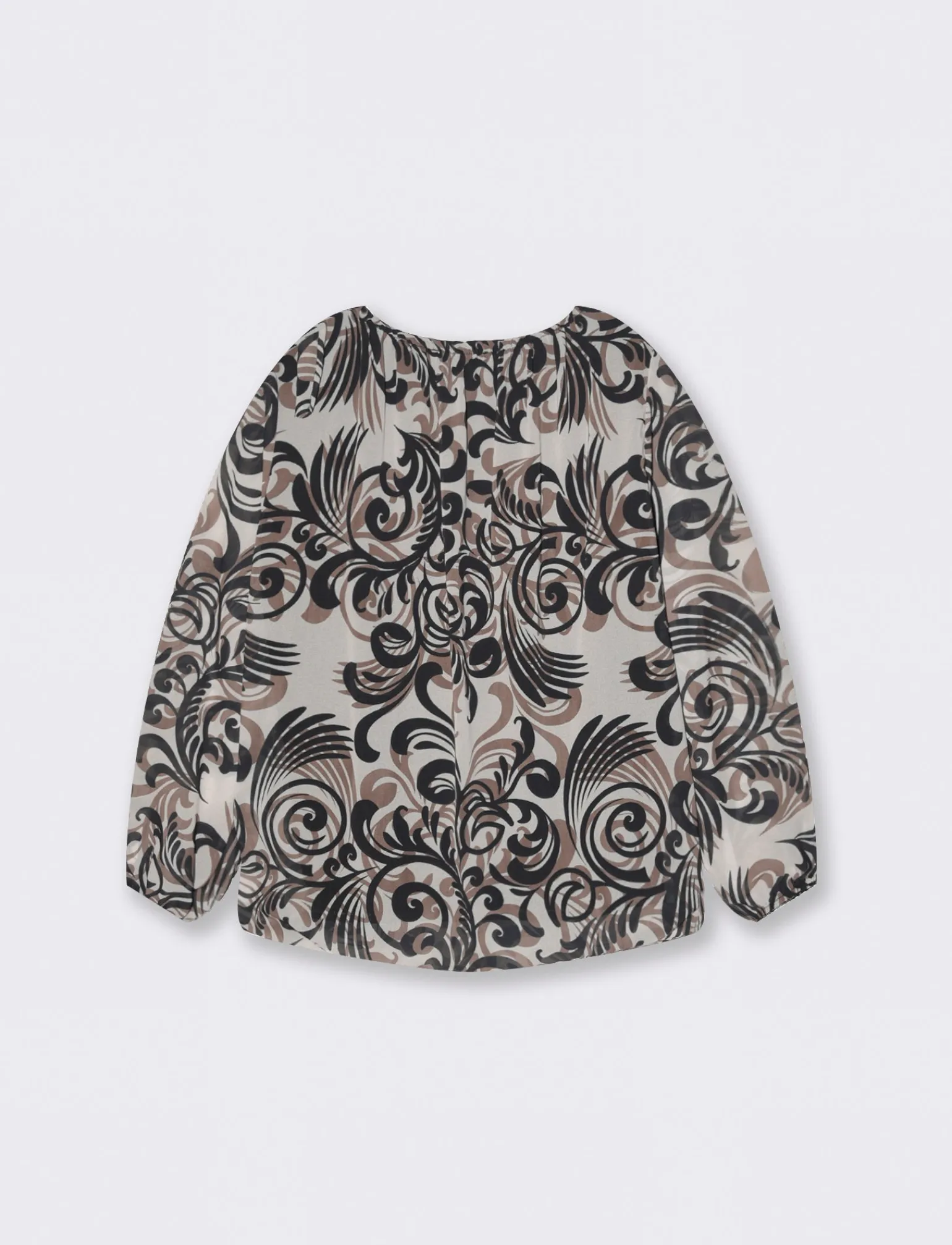 Donna Piazza Italia Donna | Camicie E Casacche<Casacca manica lunga stampata - Nero