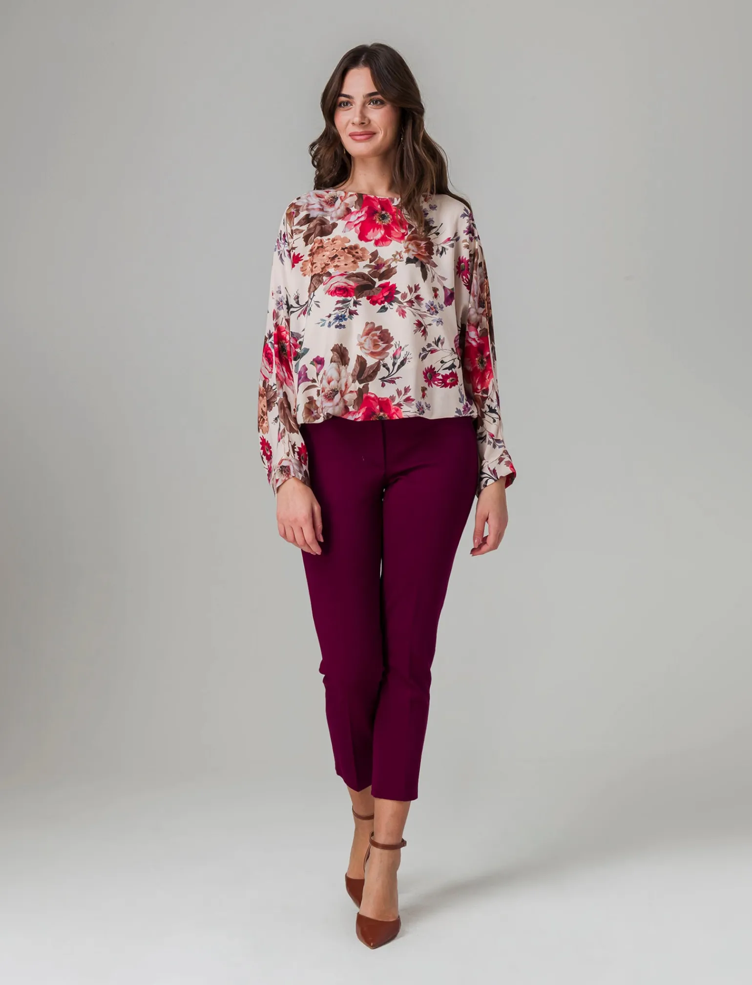 Donna Piazza Italia Donna | Camicie E Casacche<Casacca stampata over fit - latte