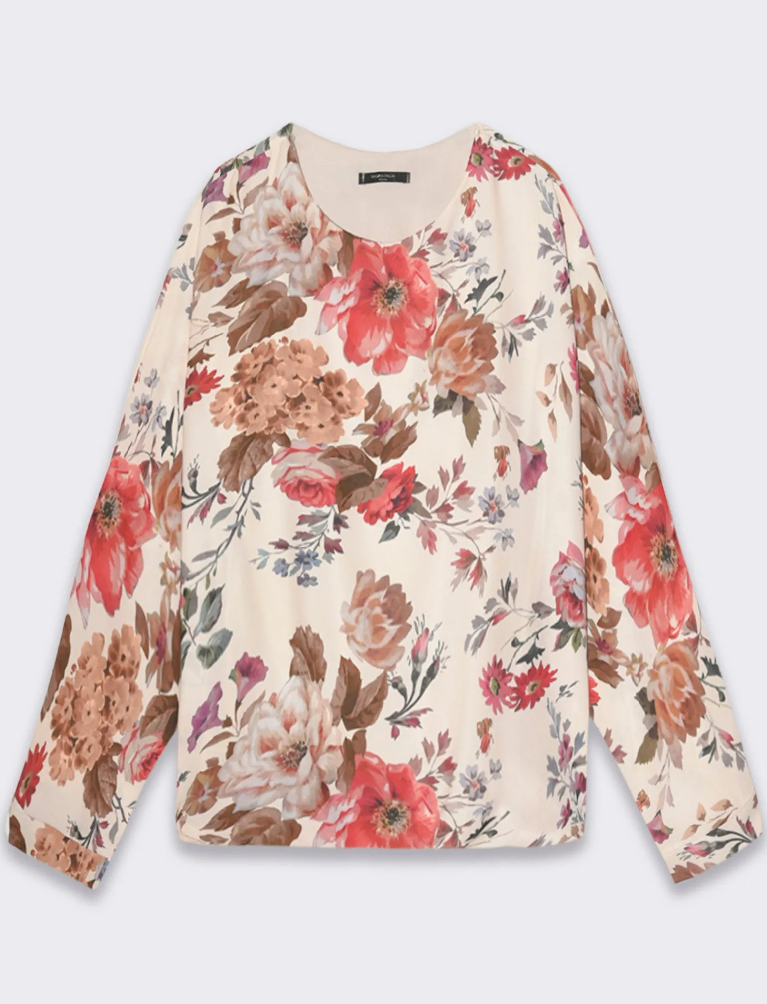 Donna Piazza Italia Donna | Camicie E Casacche<Casacca stampata over fit - latte