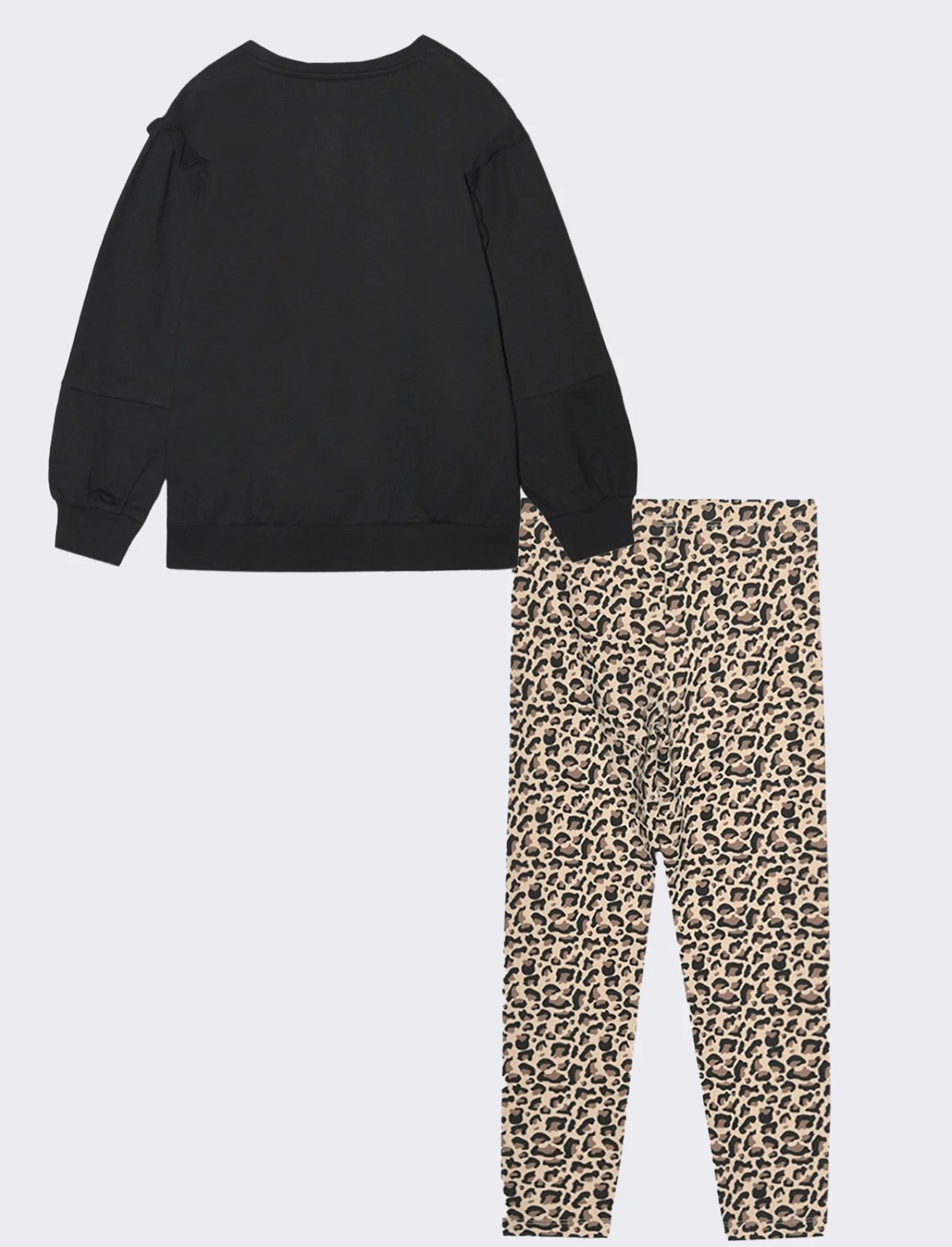 Piazza Italia Bambina | Completi<Completo set due pezzi felpa e leggings fantasia da bambina -