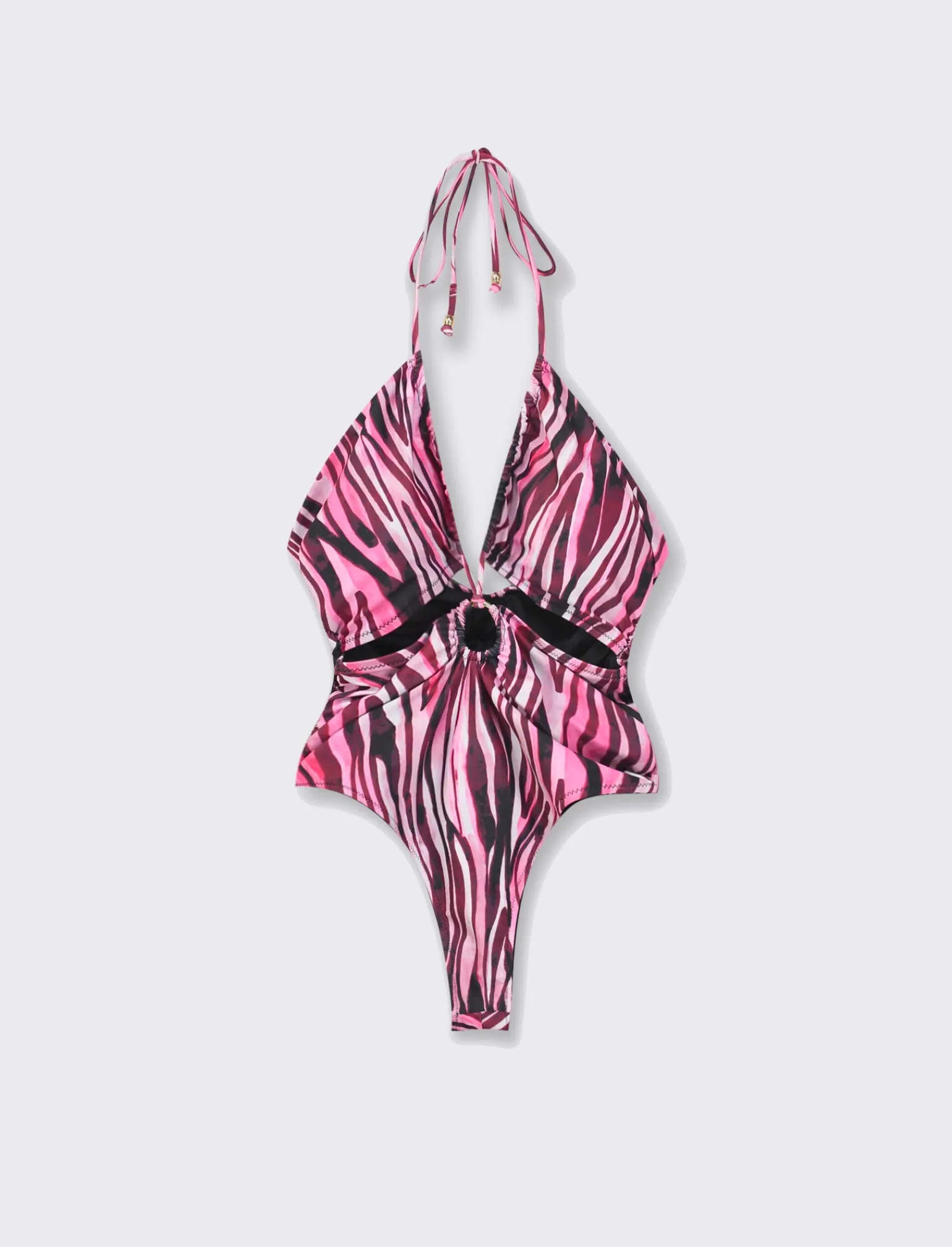 Donna Piazza Italia Donna<Costume mare intero donna zebrato - Zebrato