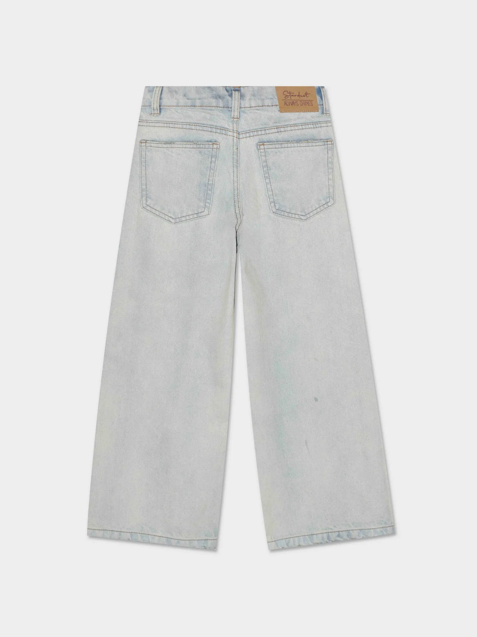 Piazza Italia Bambina | Jeans<Denim a palazzo con lavaggio sabbiato - Denim