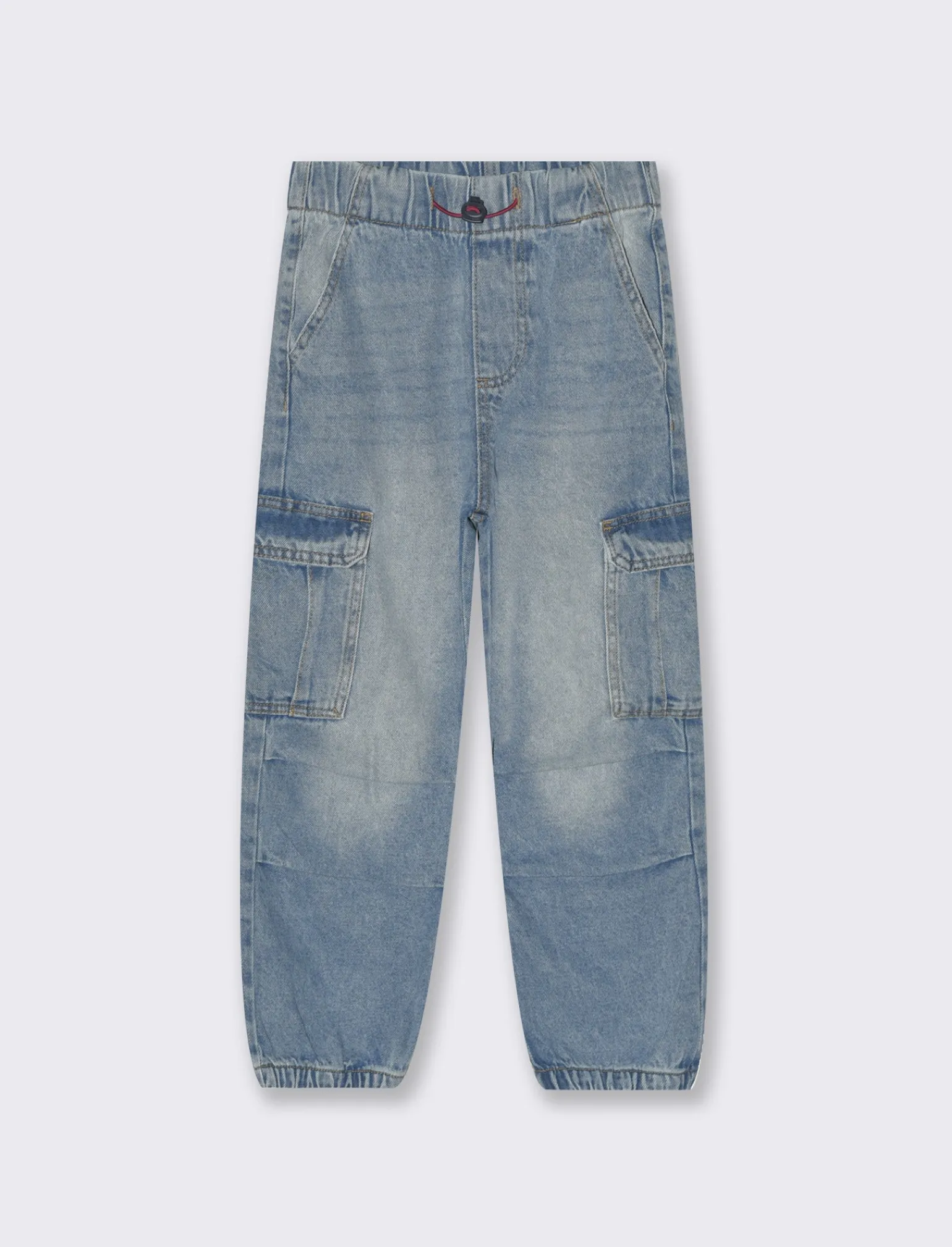 Bambino Piazza Italia Bambino | Jeans<Denim jogger con elastico a fondo gamba - Denim chiaro