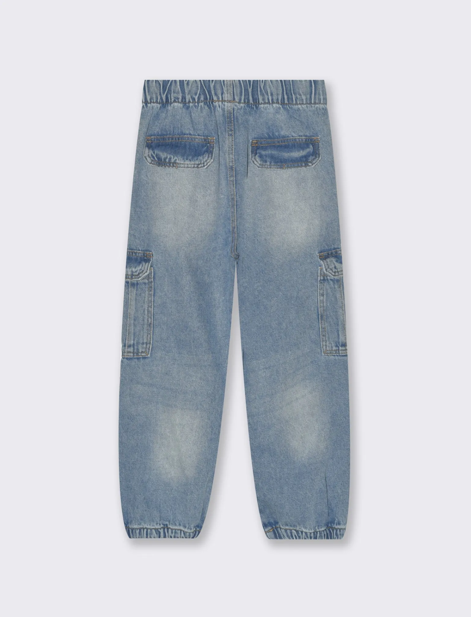 Bambino Piazza Italia Bambino | Jeans<Denim jogger con elastico a fondo gamba - Denim chiaro