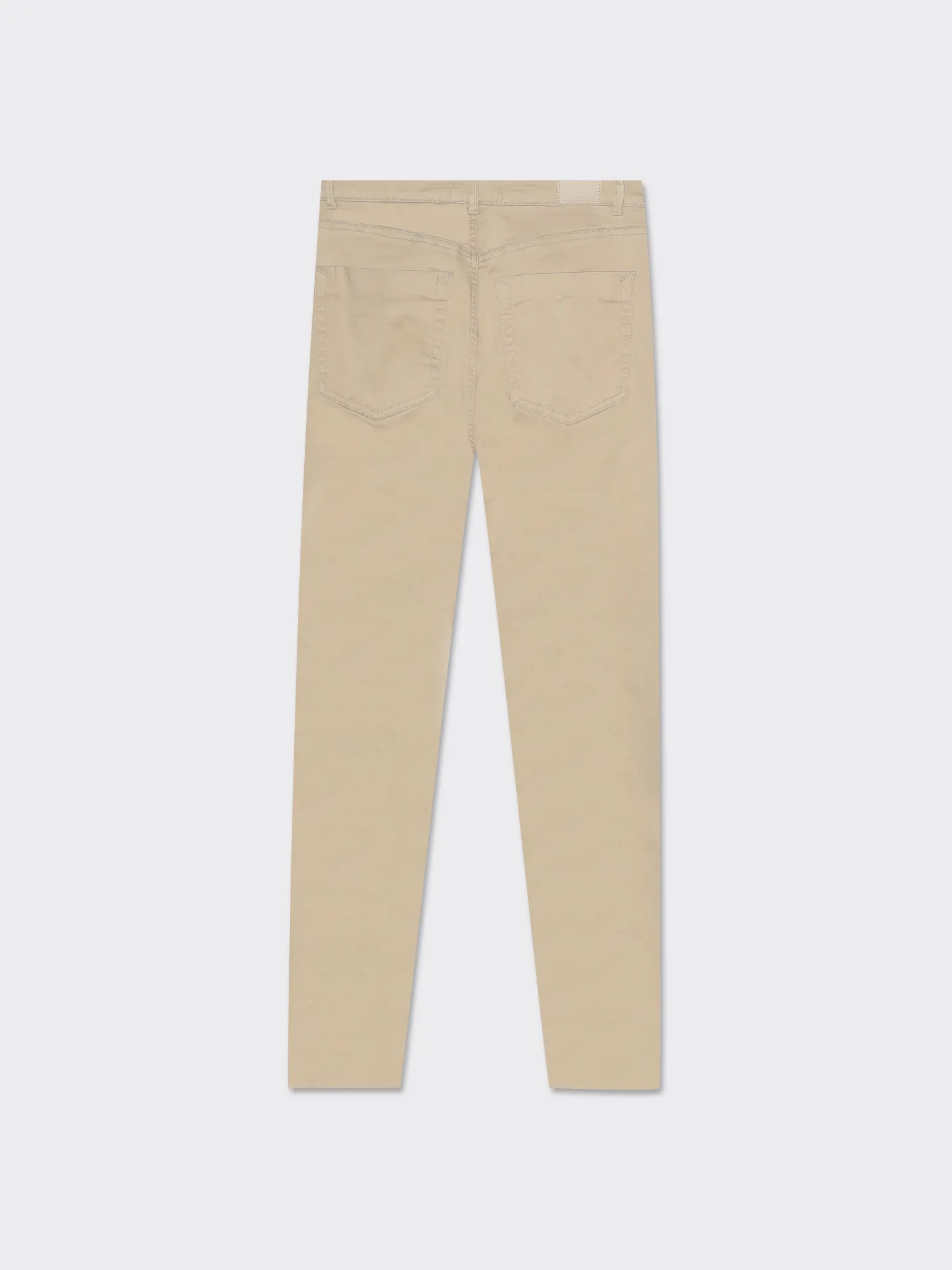 Donna Piazza Italia Donna | Jeans<Denim skinny colorato 5 tasche con bottone in metallo - Beige corda