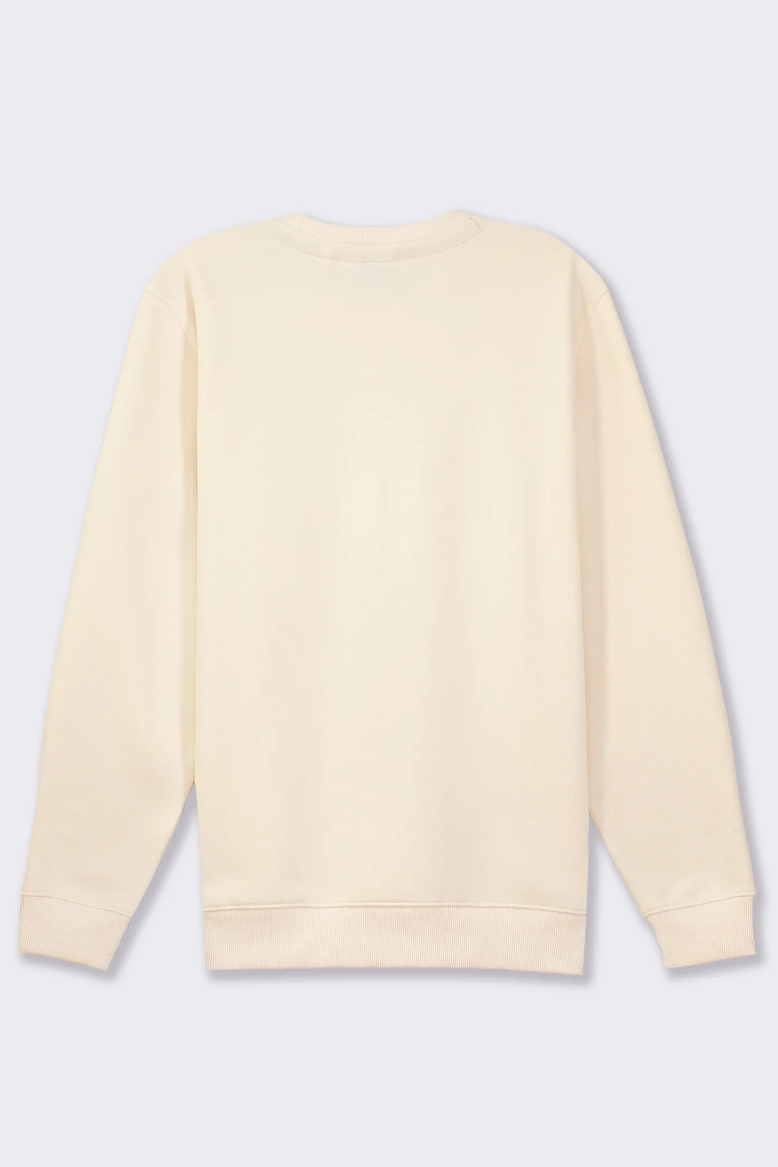 Uomo Piazza Italia Uomo | Felpe<Felpa basic regular fit in misto cotone garzato - latte