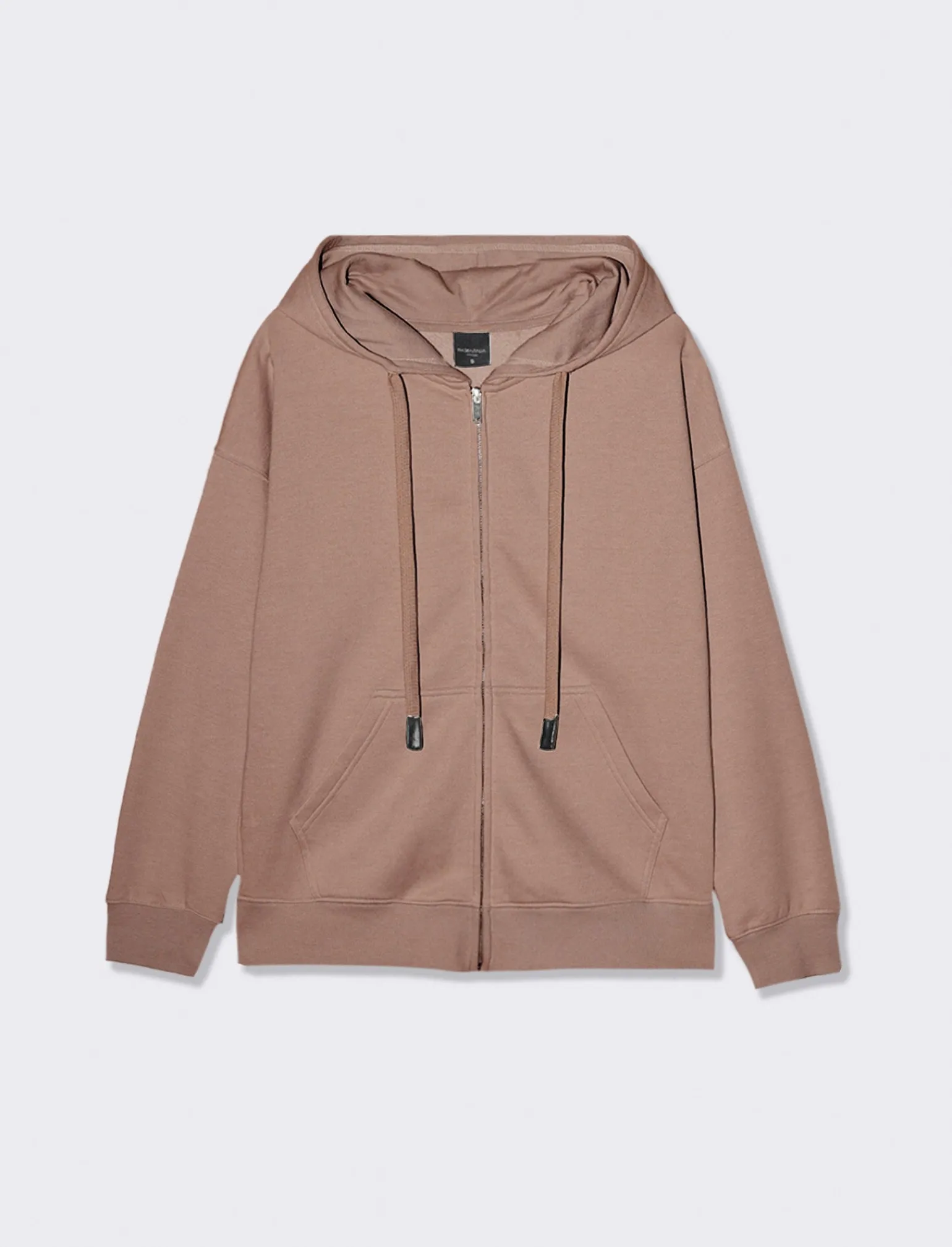Donna Piazza Italia Donna | Felpe<Felpa basica con leggera garzatura interna e chiusra zip - castoro