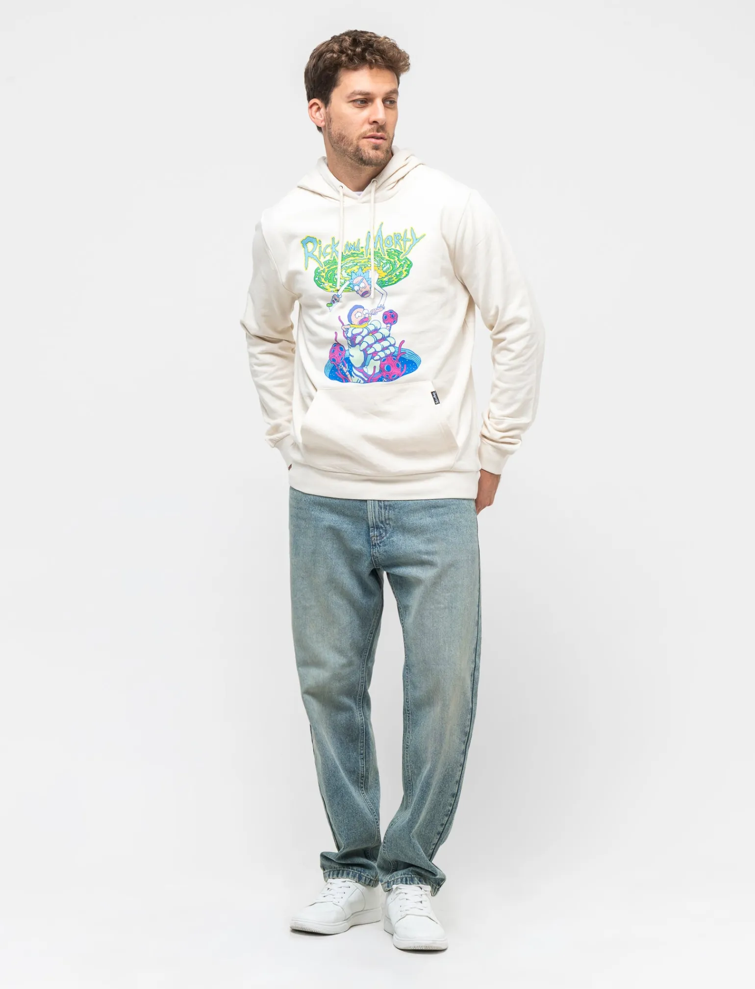 Uomo Piazza Italia Uomo | Felpe<Felpa con cappuccio con stampa RICK AND MORTY License -
