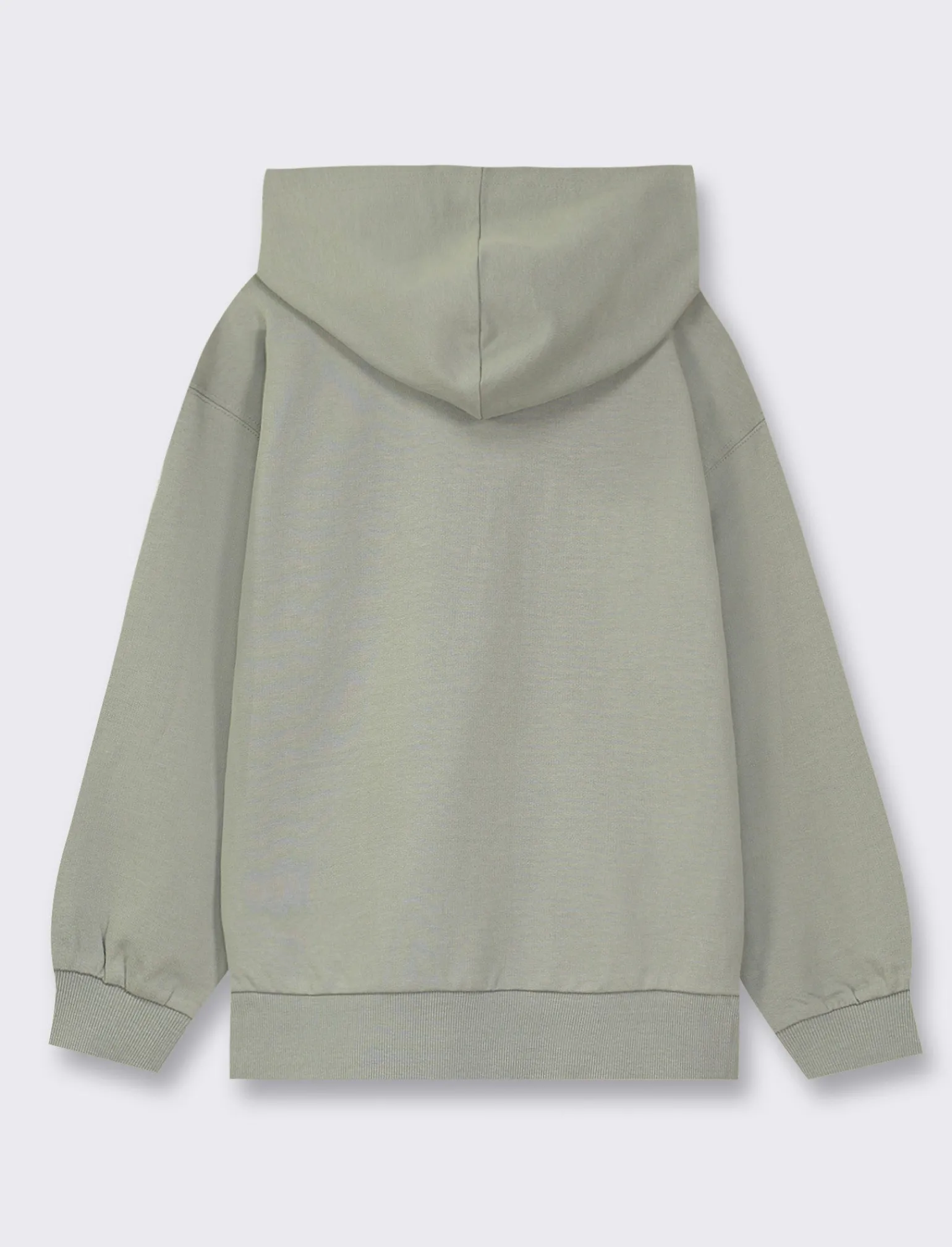 Bambino Piazza Italia Bambino | Felpe<Felpa con cappuccio e ricamo frontale, vestibiità over, fondo corpo e maniche con rib - Sabbia