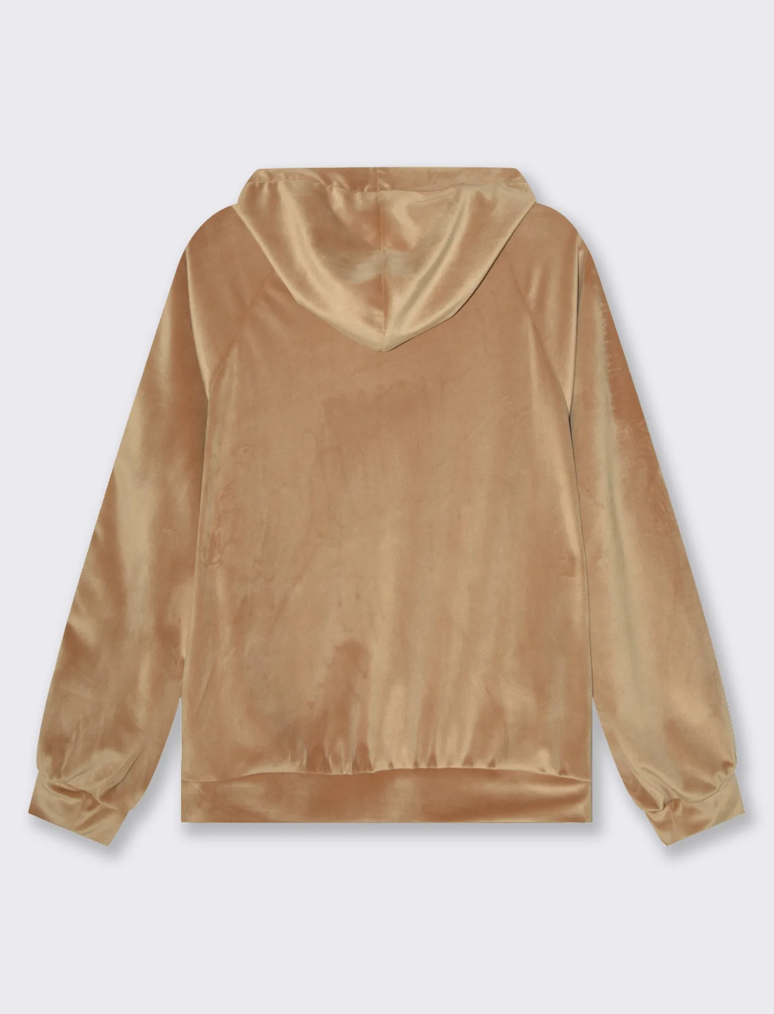 Donna Piazza Italia Maglieria<Felpa con cappuccio e tasche a marsupio sul davanti - Cammello
