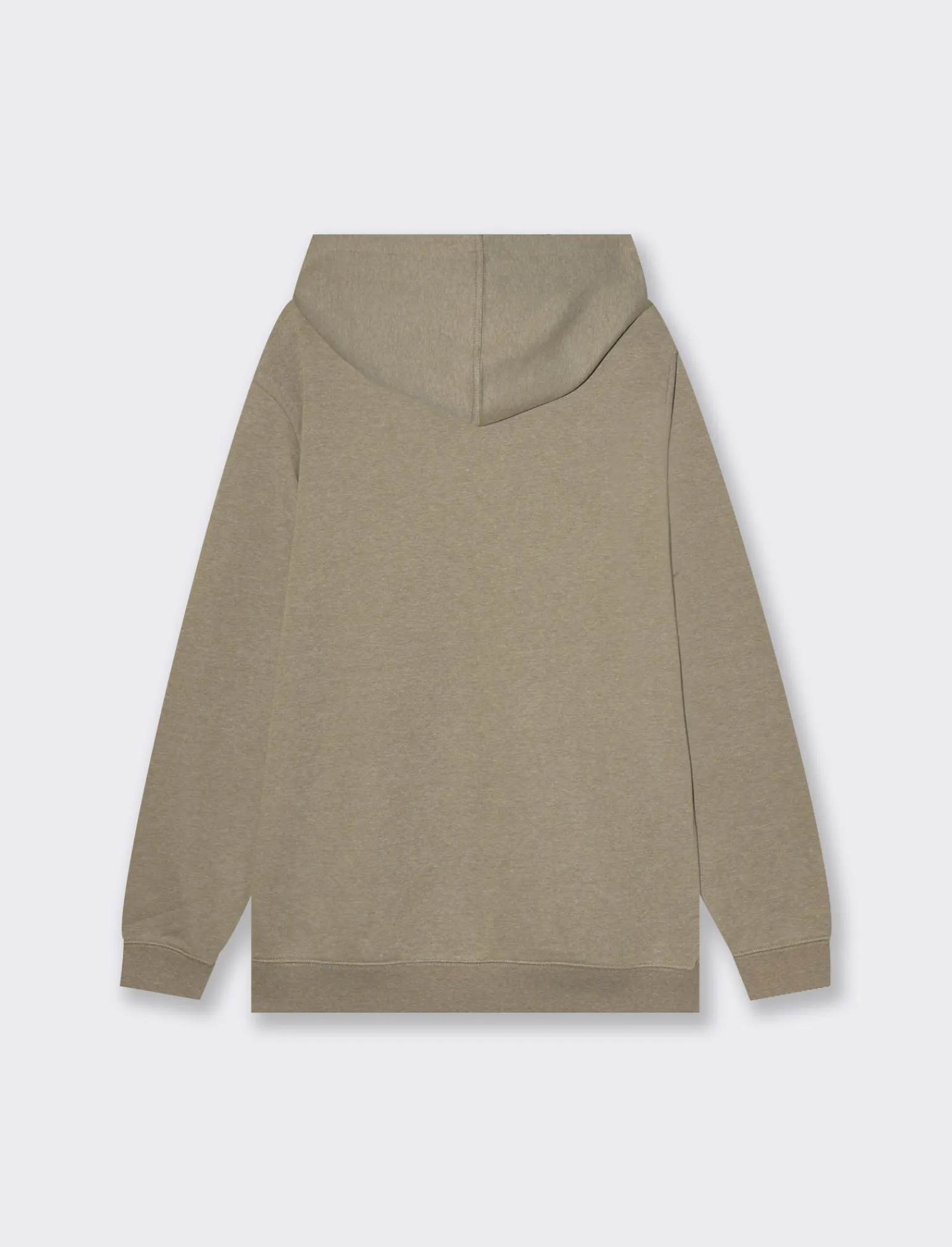 Uomo Piazza Italia Uomo | Felpe<Felpa con cappuccio in misto cotone garzato melange - kaki