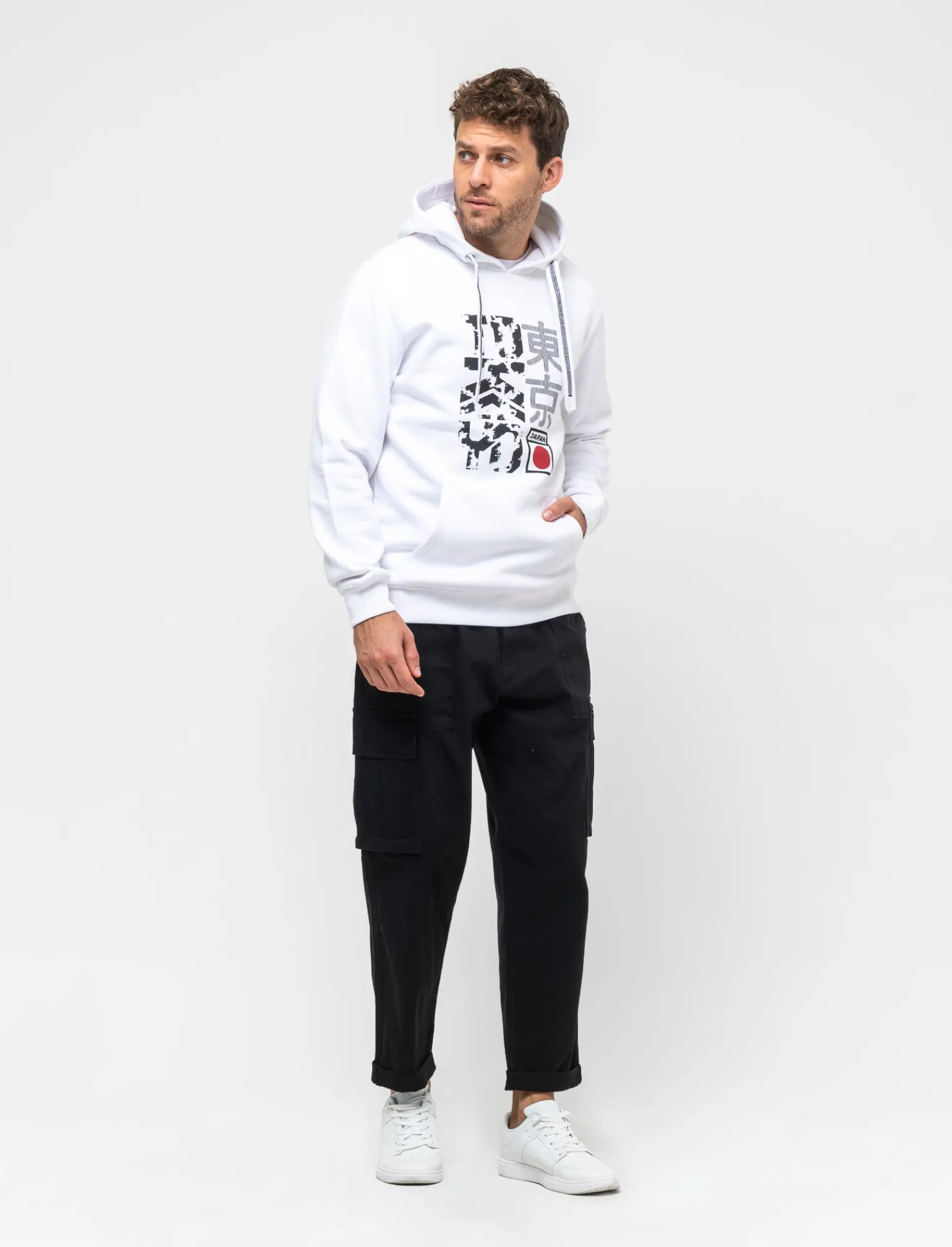 Uomo Piazza Italia Felpe<Felpa con cappuccio in misto cotone garzato regular fit -