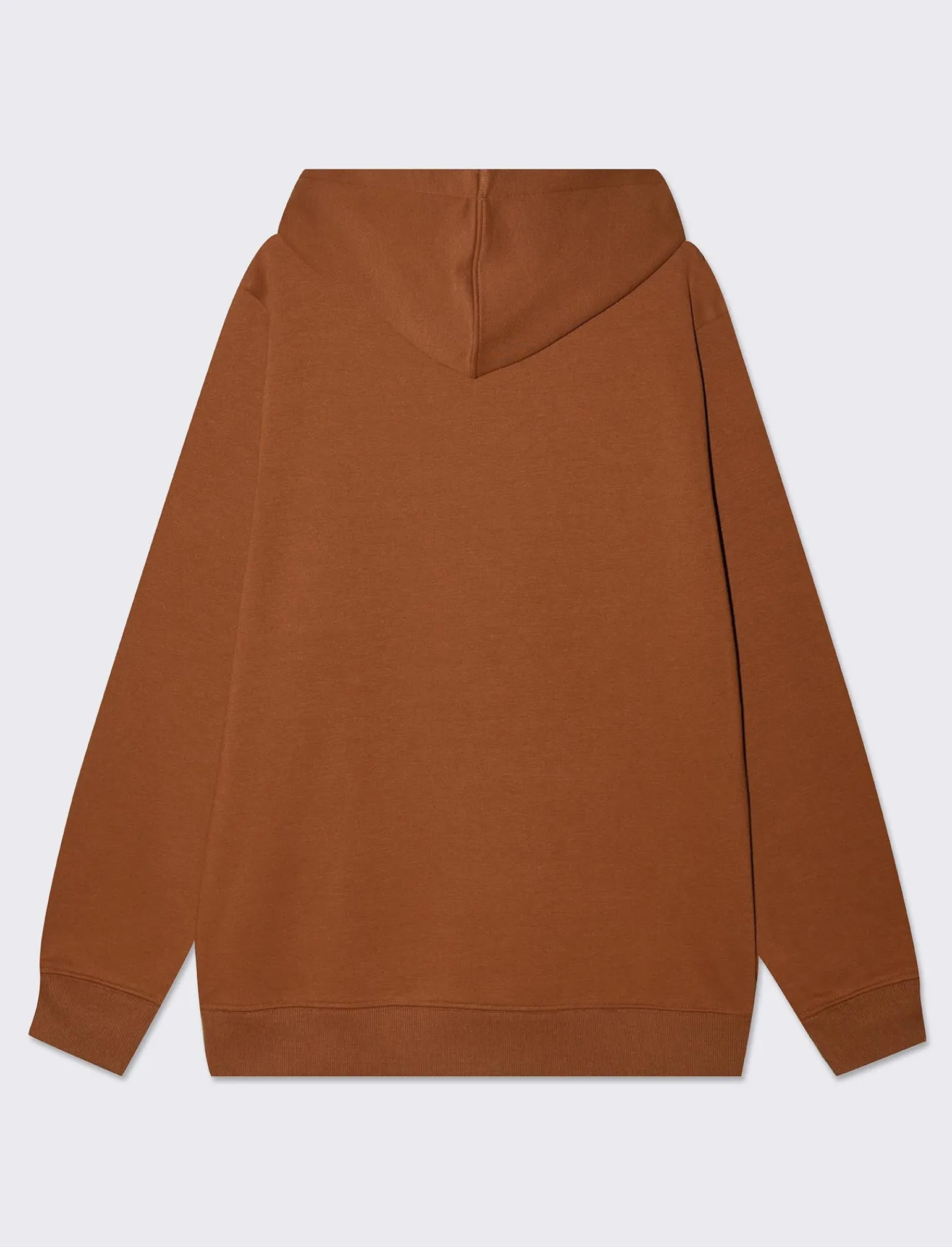 Uomo Piazza Italia Felpe<Felpa con cappuccio in misto cotone garzato regular fit - tabacco