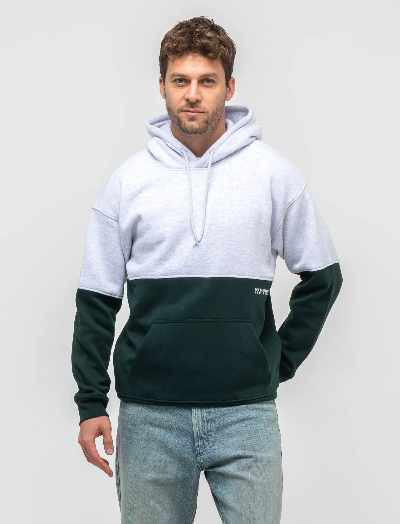 Uomo Piazza Italia Felpe<Felpa con cappuccio in misto cotone garzato regular fit -