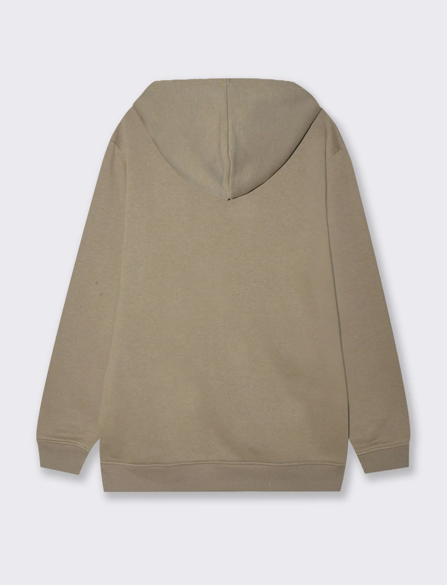 Uomo Piazza Italia Uomo | Felpe<Felpa con cappuccio in misto cotone garzato regular fit - kaki