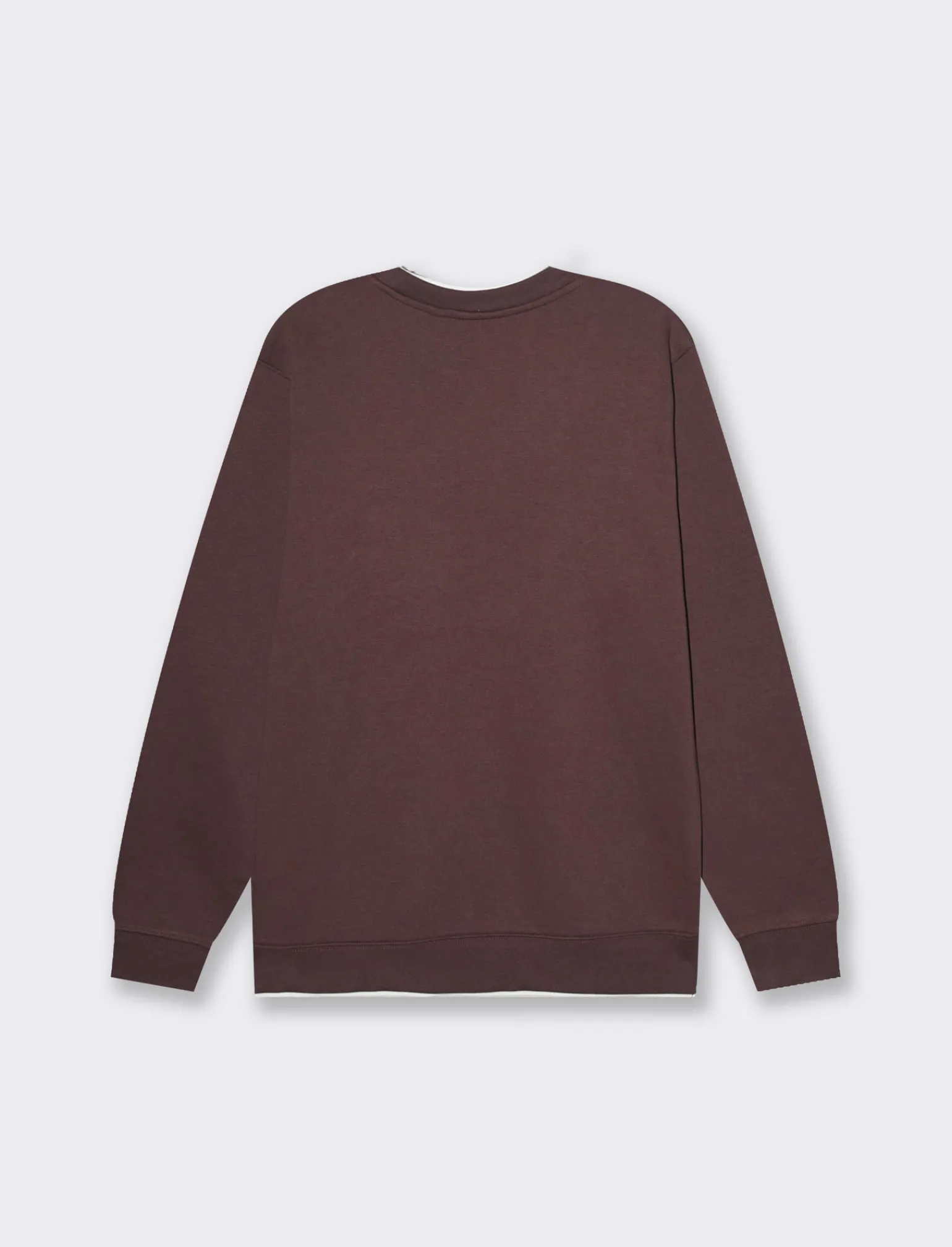 Uomo Piazza Italia Uomo | Felpe<Felpa girocollo in misto cotone garzato regular fit - Bordeaux