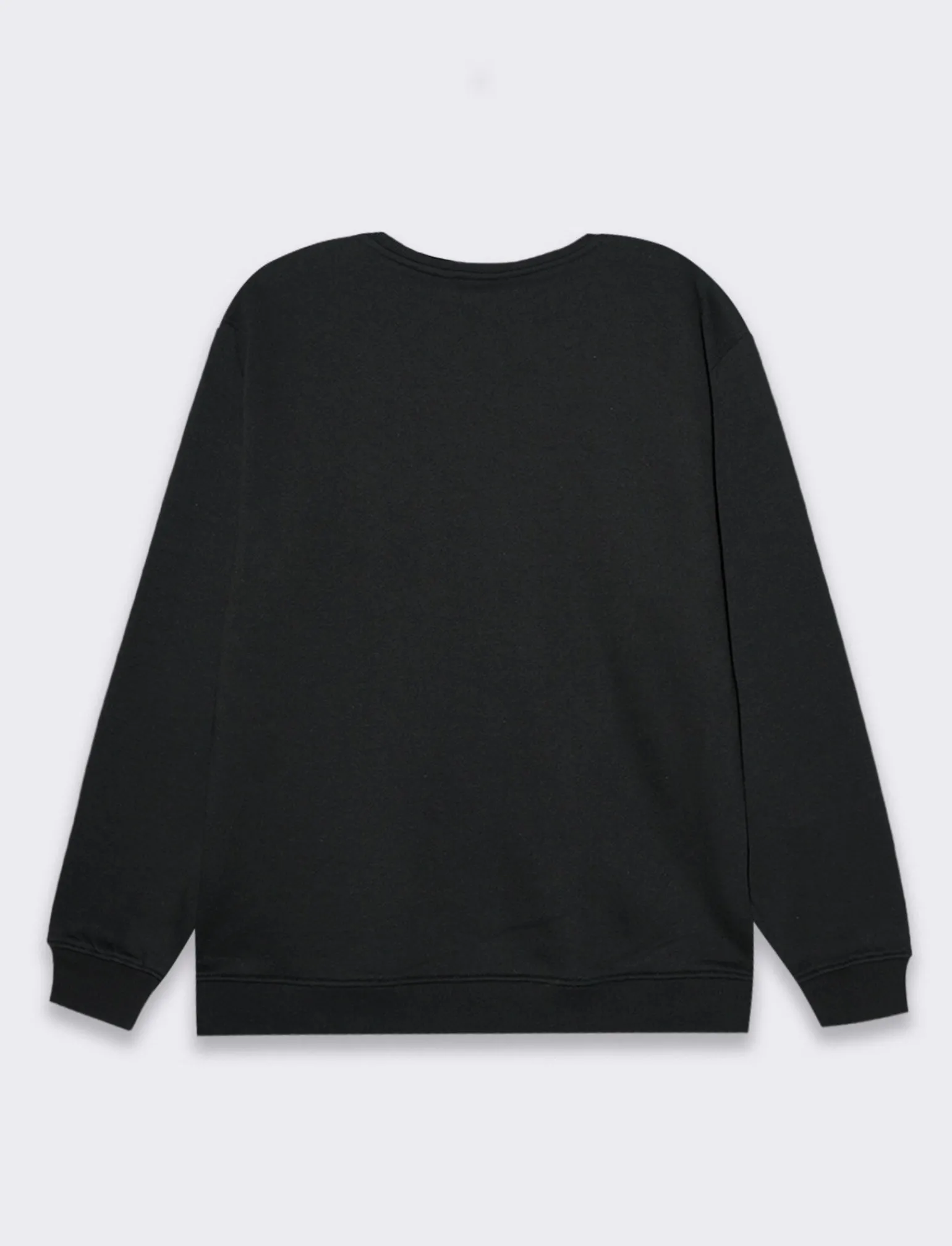 Uomo Piazza Italia Felpe<Felpa girocollo maniche lunghe regular fit in misto cotone - Nero