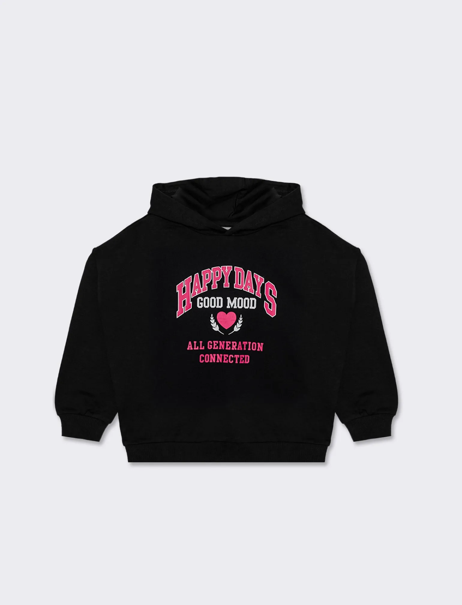 Piazza Italia Felpe | Felpe<Felpa in cotone da bambina con cappuccio e stampa stile college -