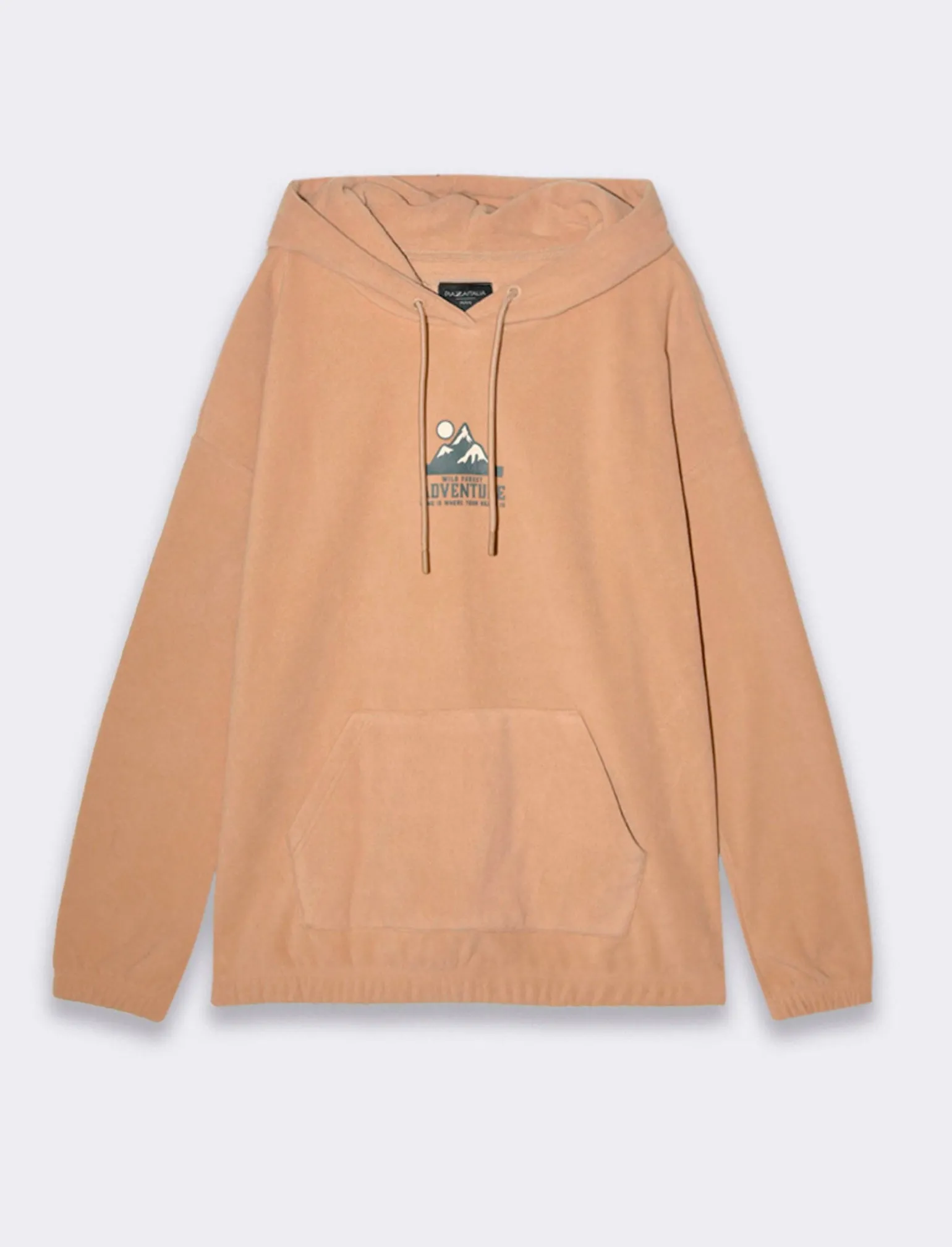 Uomo Piazza Italia Felpe<Felpa in pile con cappucio regolabile con laccio in regular fit -