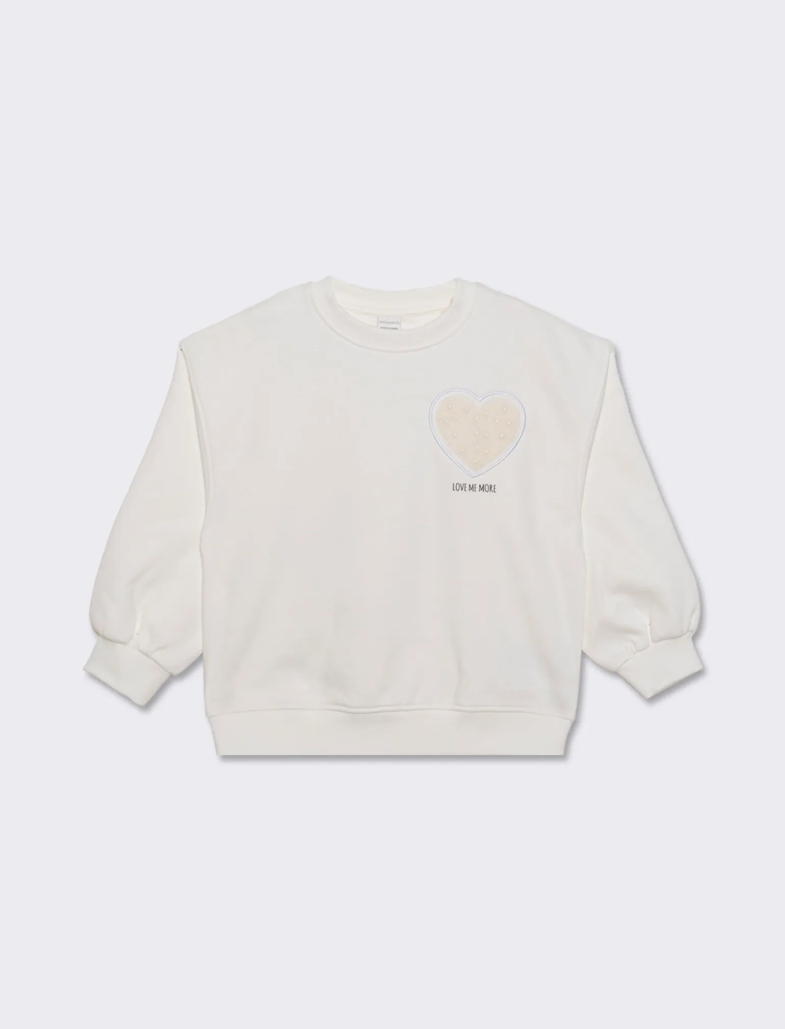 Piazza Italia Bambina | Felpe<Felpa loose fit con stampa e perline - sporco