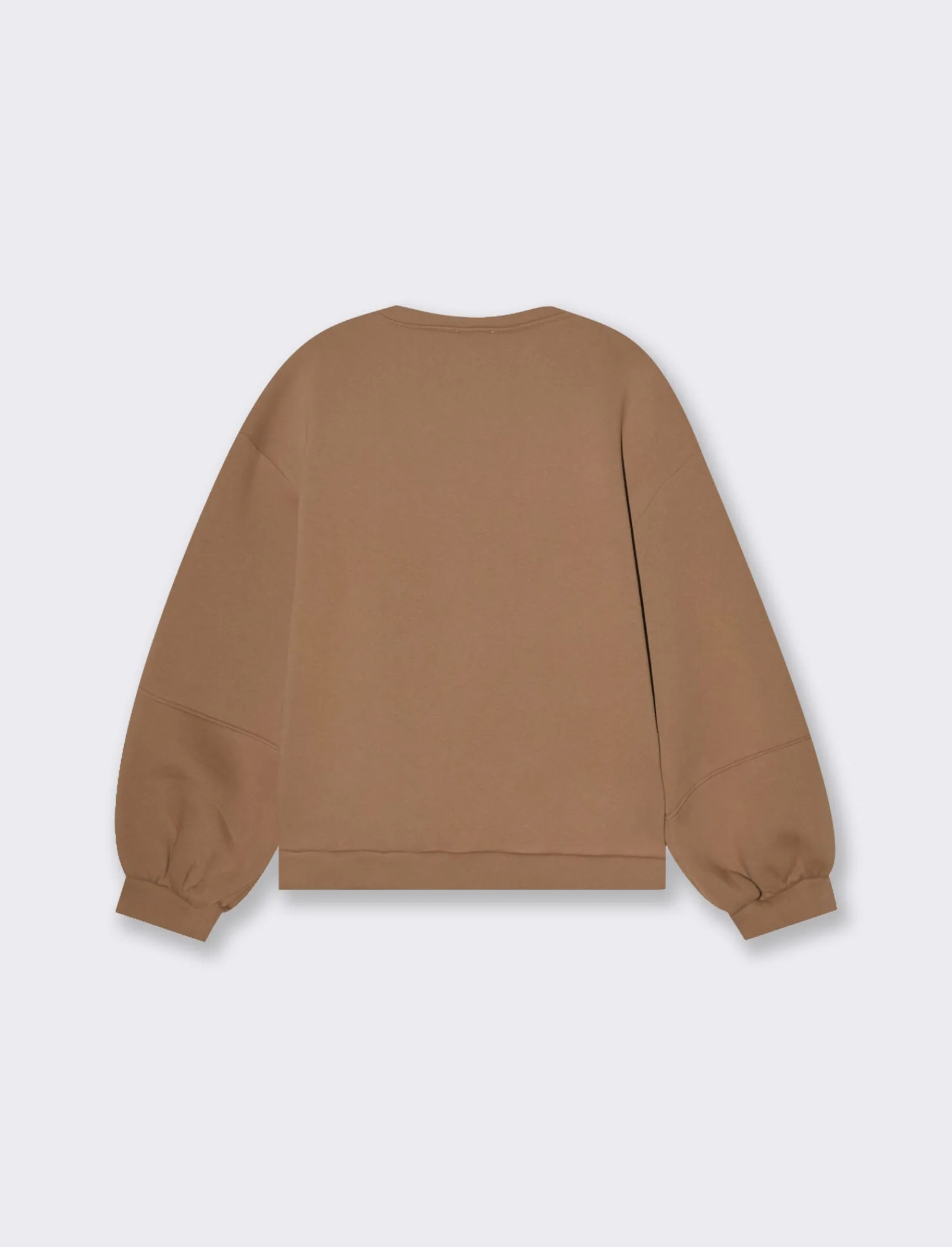 Donna Piazza Italia Felpe<Felpa manica lunga con stampa e vestibilità oversized - Cammello