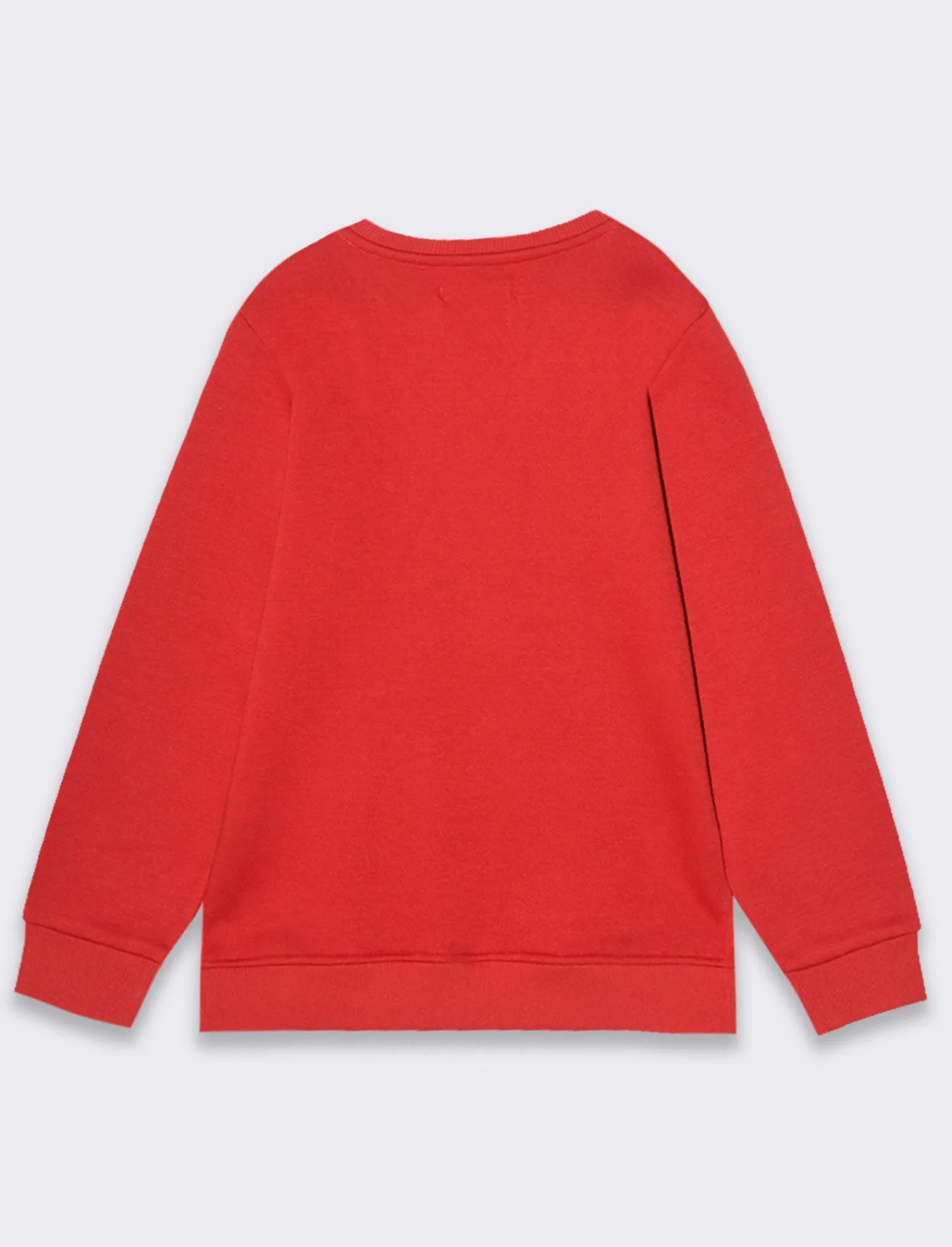 Piazza Italia Bambina | Felpe<Felpa natalizia da bambina con spacchetti al fondo e stampa colorata lucida - Rosso