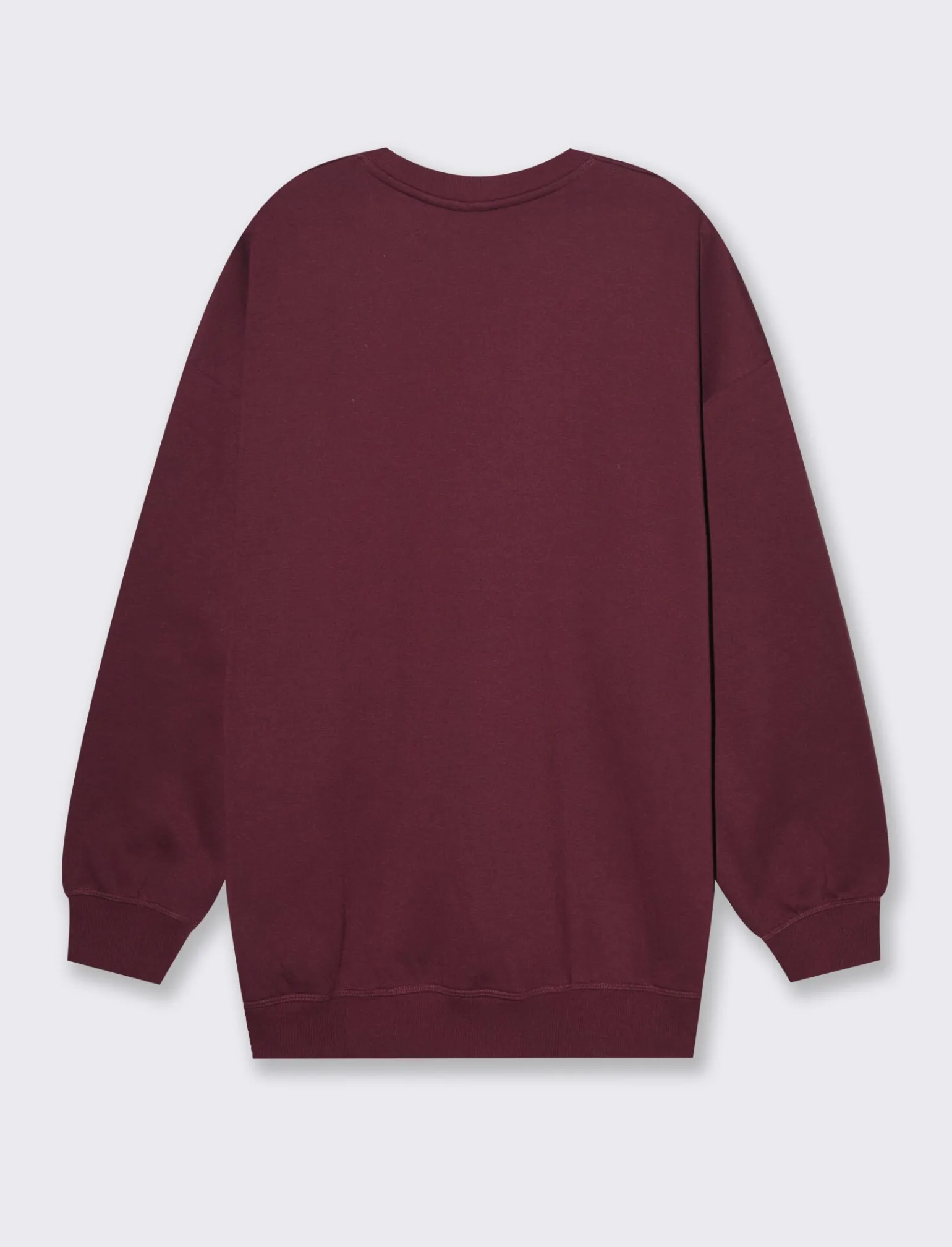 Donna Piazza Italia Felpe<Felpa oversize a girocollo con stampa frontale - Lampone