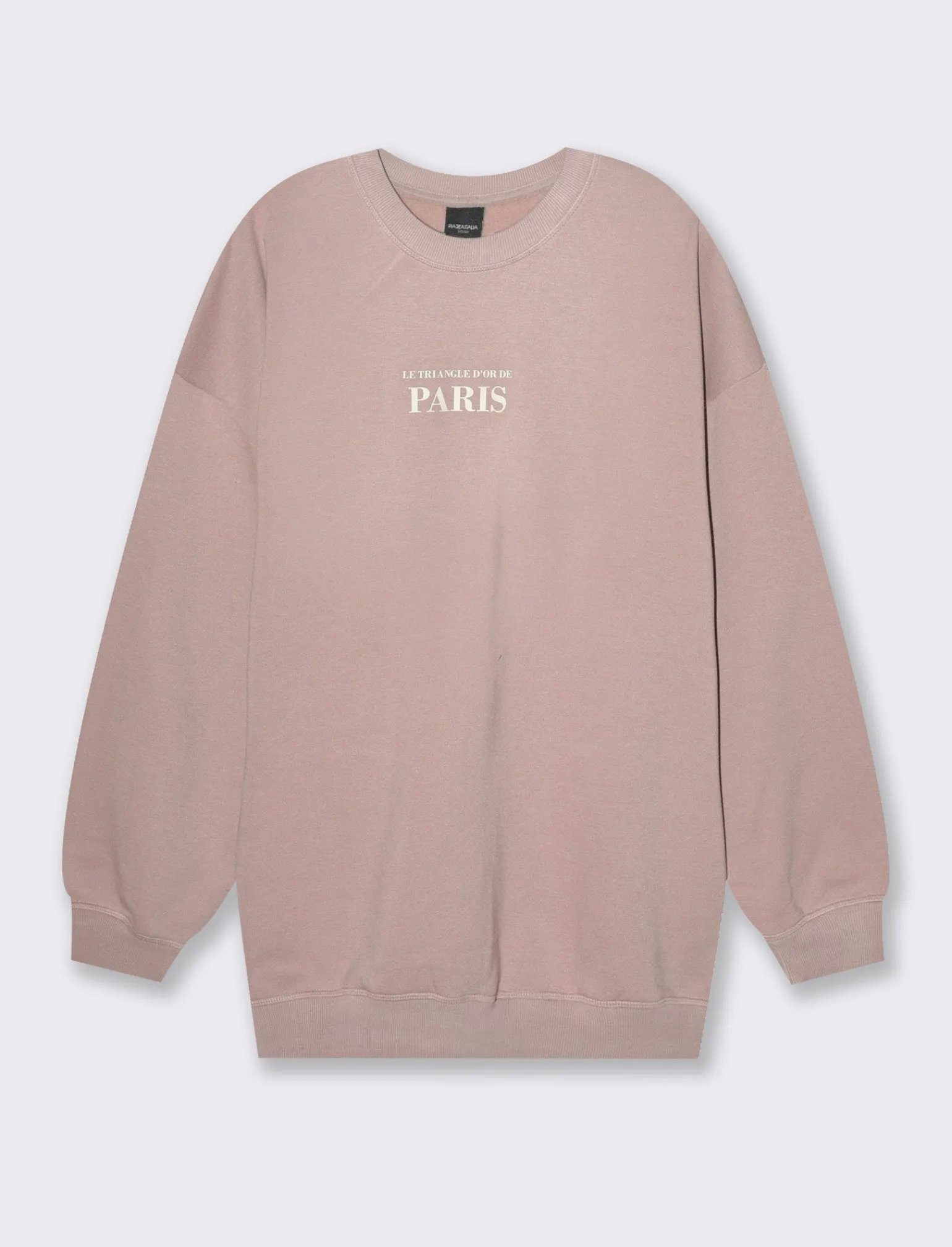 Donna Piazza Italia Felpe<Felpa oversize a girocollo con stampa frontale - antico