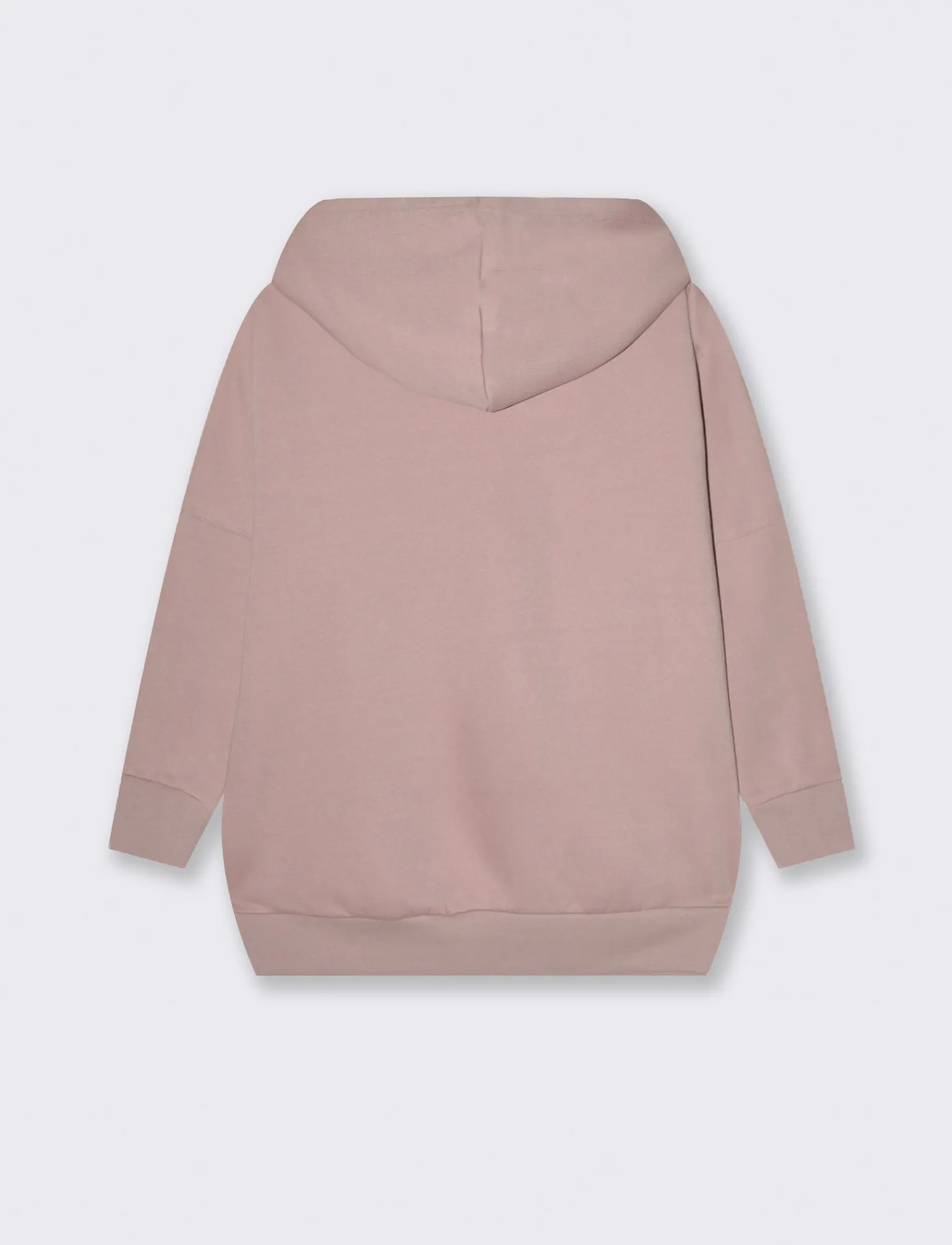 Donna Piazza Italia Felpe<Felpa oversize con cappuccio e stampa - Rosa antico