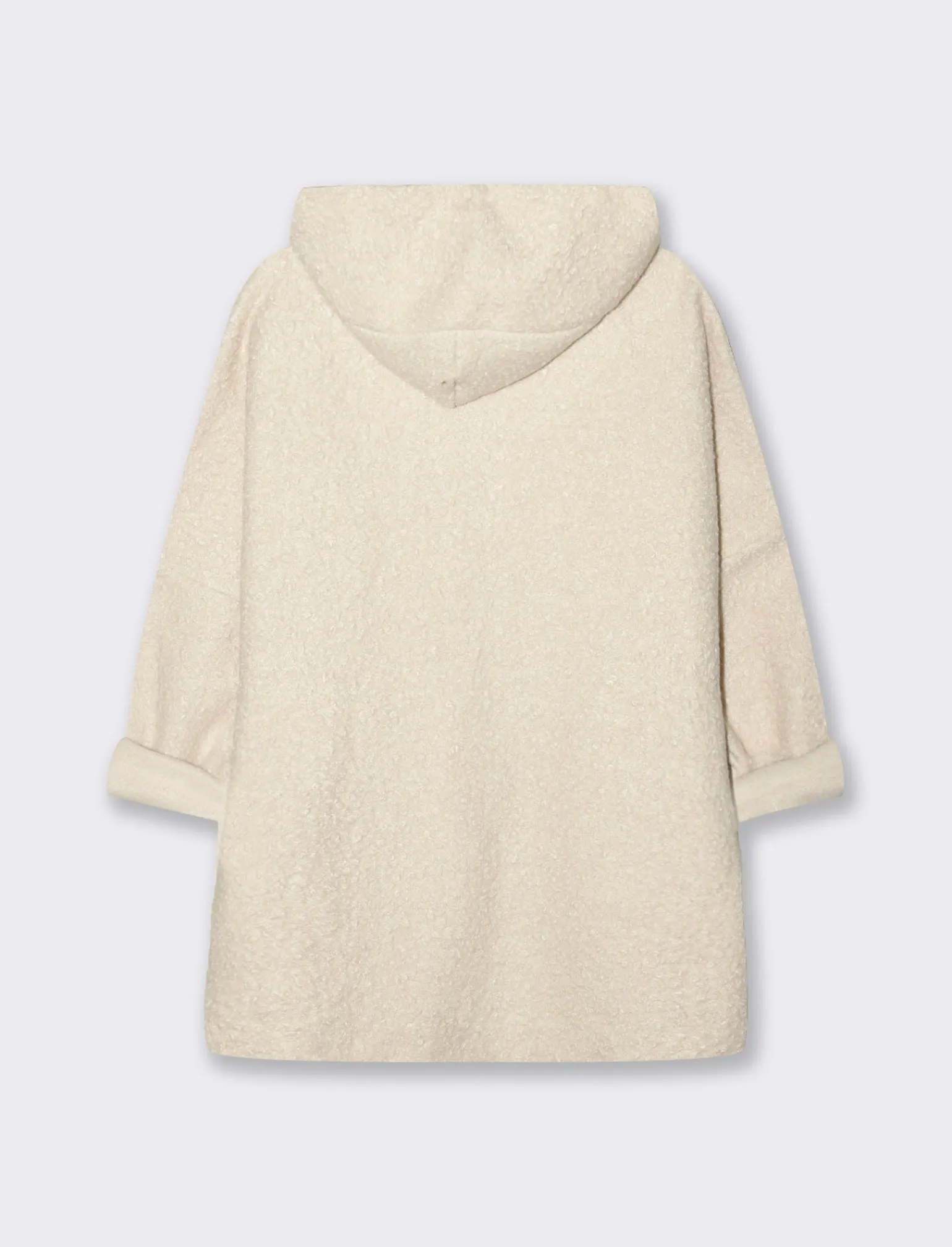 Donna Piazza Italia Donna | Giubbini E Cappotti<Giacca con cappuccio e tasche a toppa - Avorio